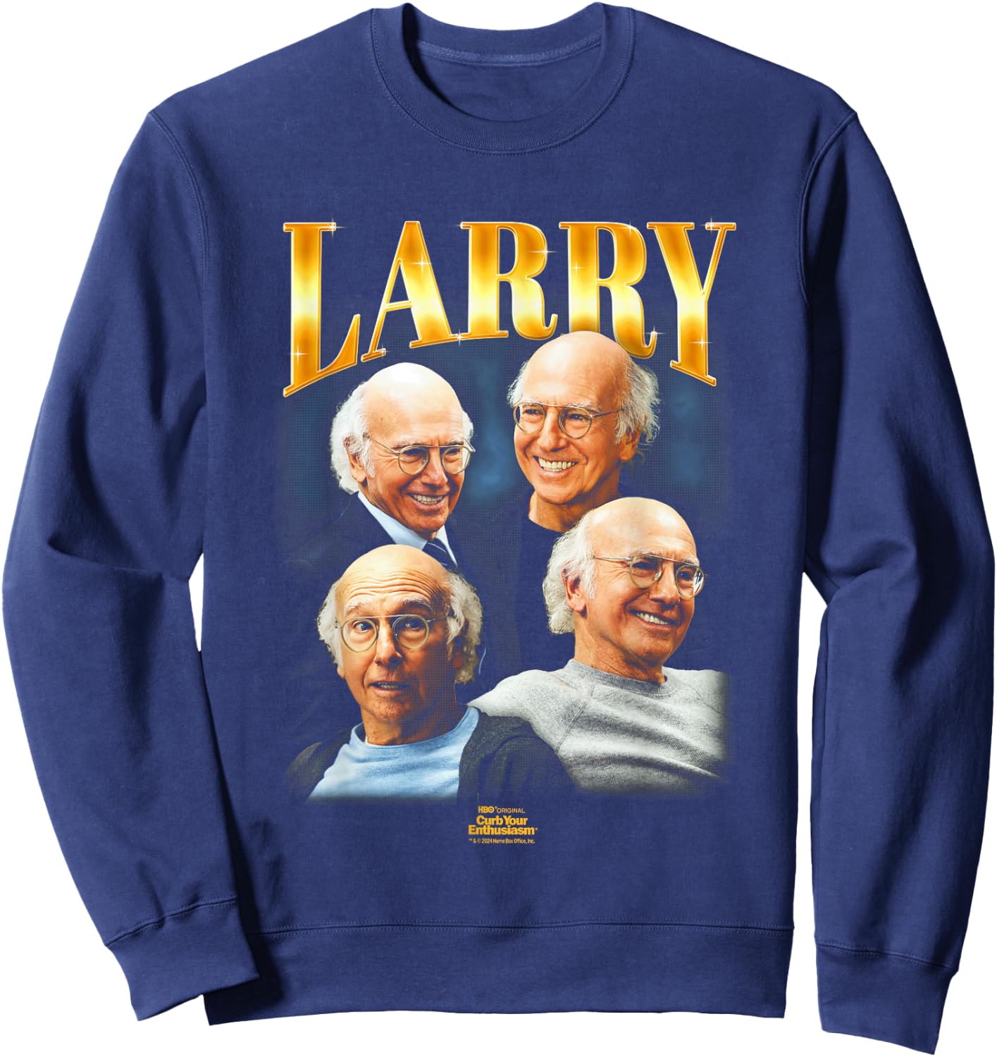 Curb Your Enthusiasm Larry's 90's Heartthrob Sweatshirt - Sweatshirt | Navy