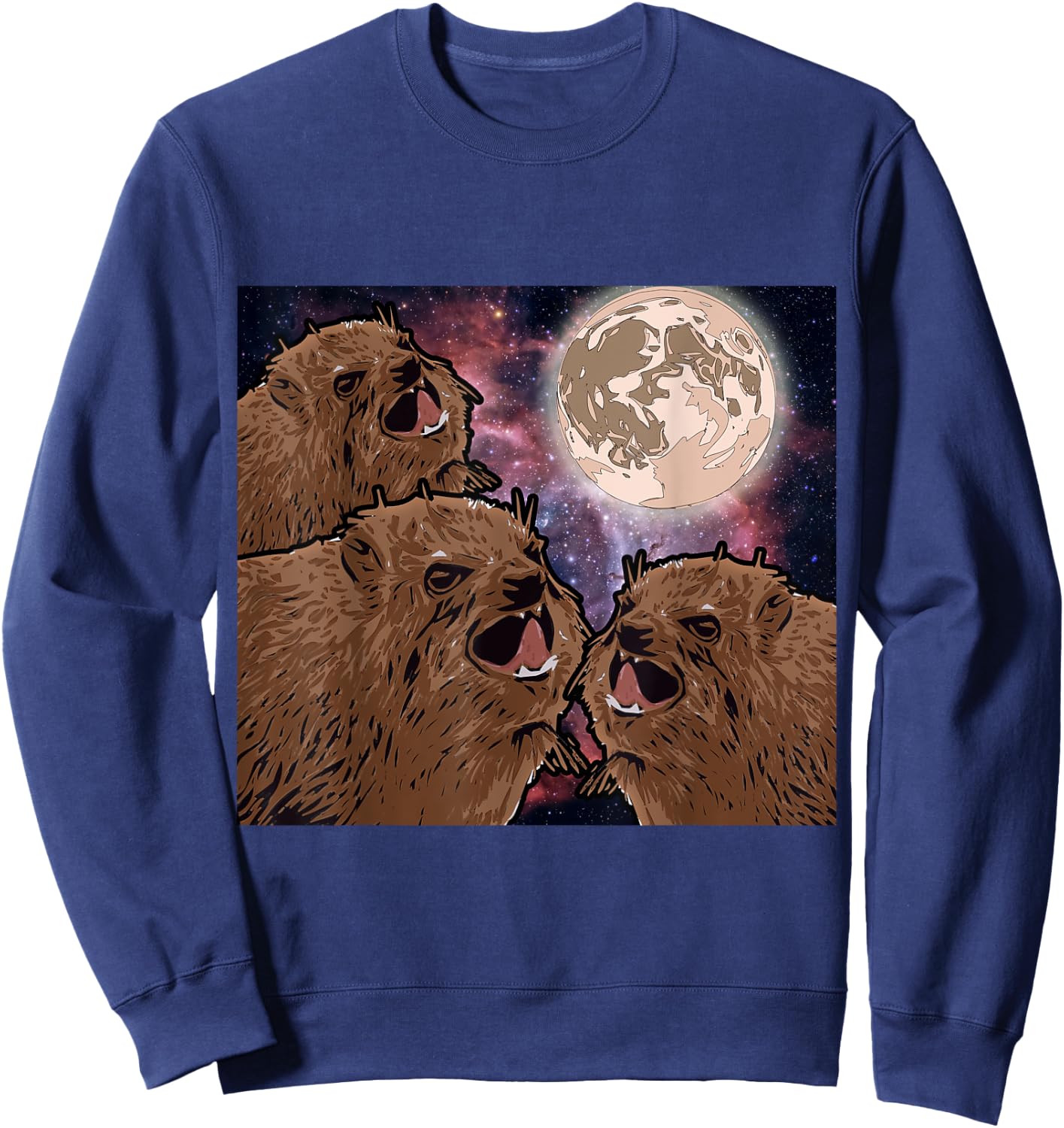 Three Hyrax Moon Sweatshirt - Sweatshirt | Navy