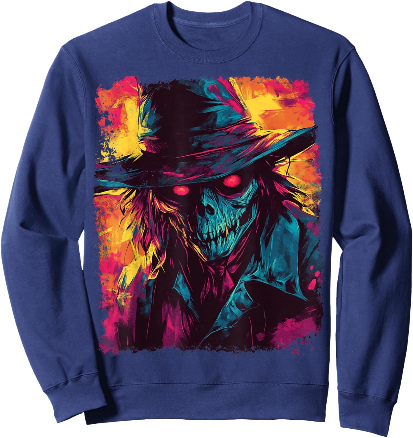 Halloween Scarecrow Sweatshirt - Sweatshirt | Navy