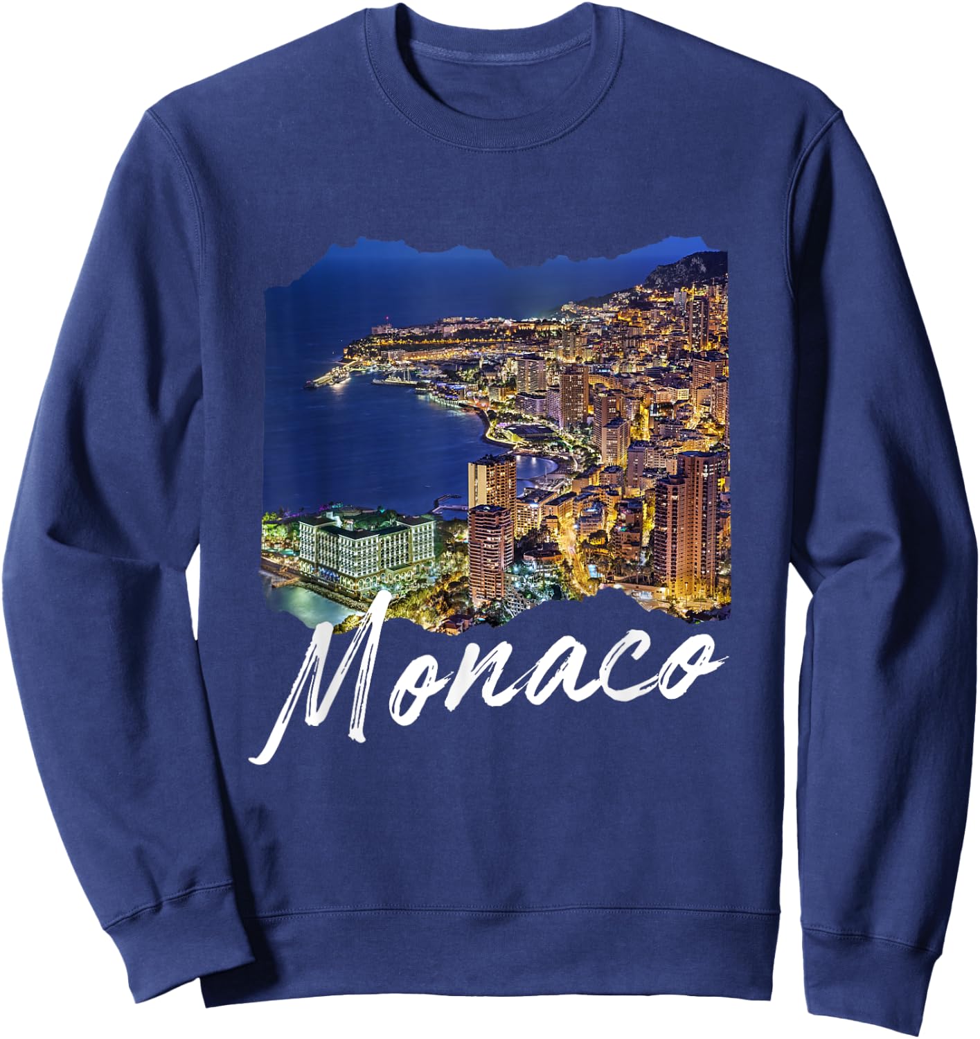 Monaco At Night / Monaco Sweatshirt - Sweatshirt | Navy