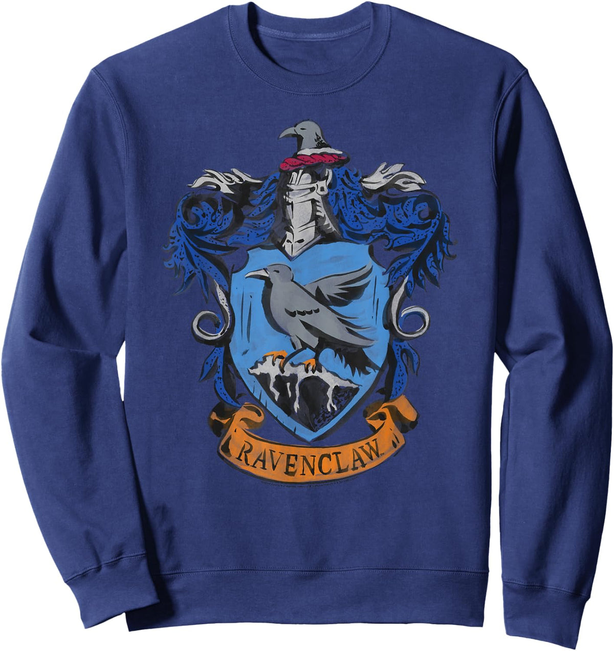 Harry Potter Drawn Ravenclaw Crest Sweatshirt - Sweatshirt | Navy