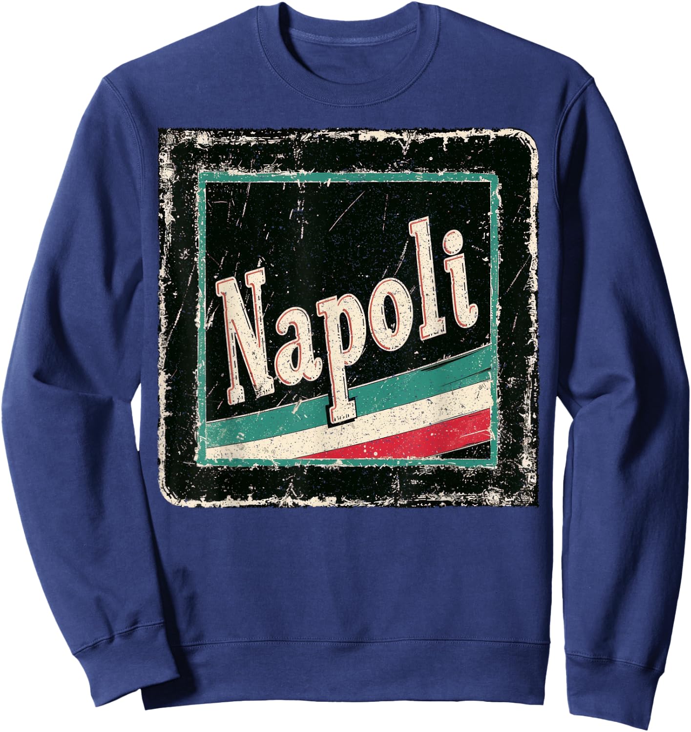 Napoli Retro Italia Coaster – Naples Italy Neapolitan Sweatshirt - Sweatshirt | Navy