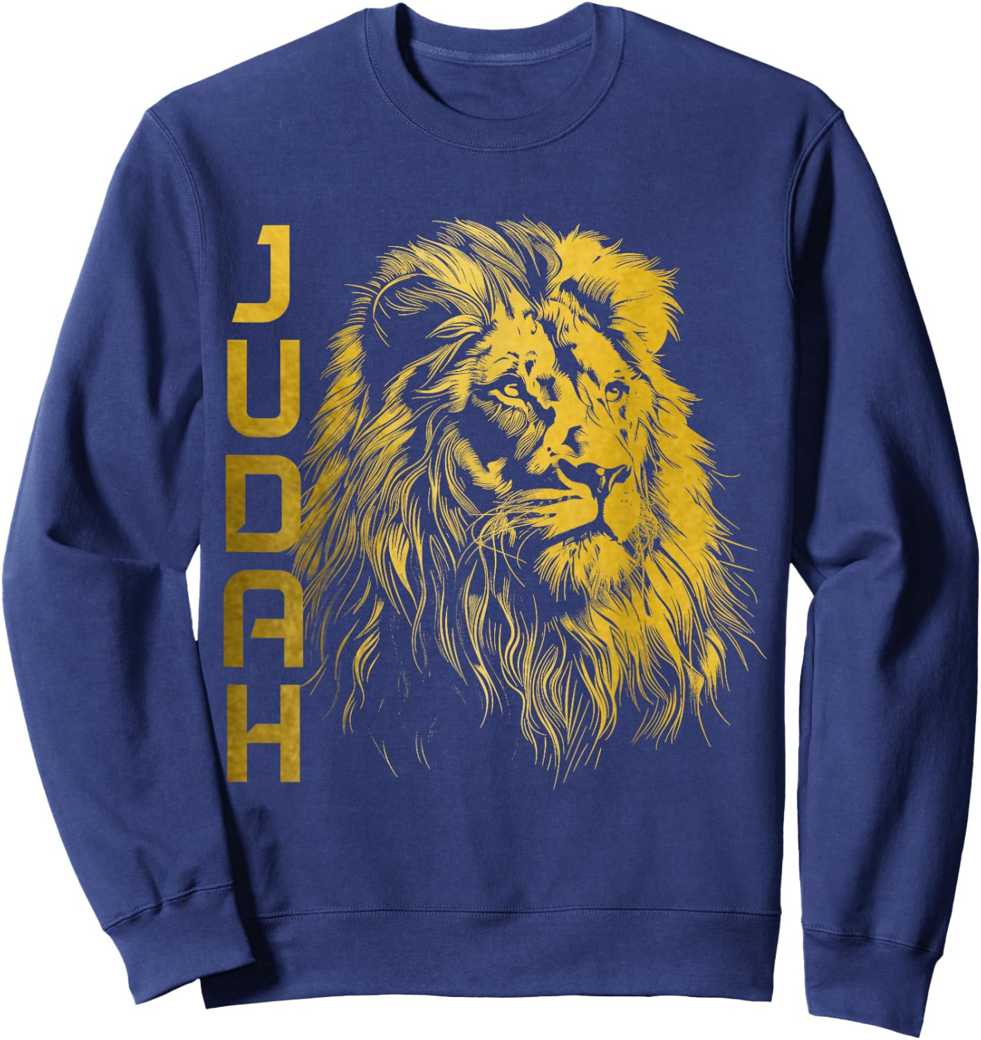Lion Of Judah Hebrew Israelite Christian Jewish African YHWH Sweatshirt - Sweatshirt | Navy