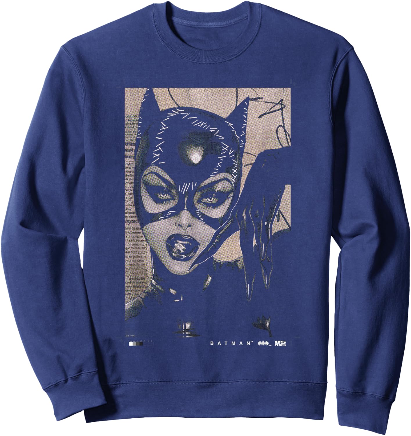 Batman Catwoman 85th Anniversary Comic Cover Sweatshirt - Sweatshirt | Navy