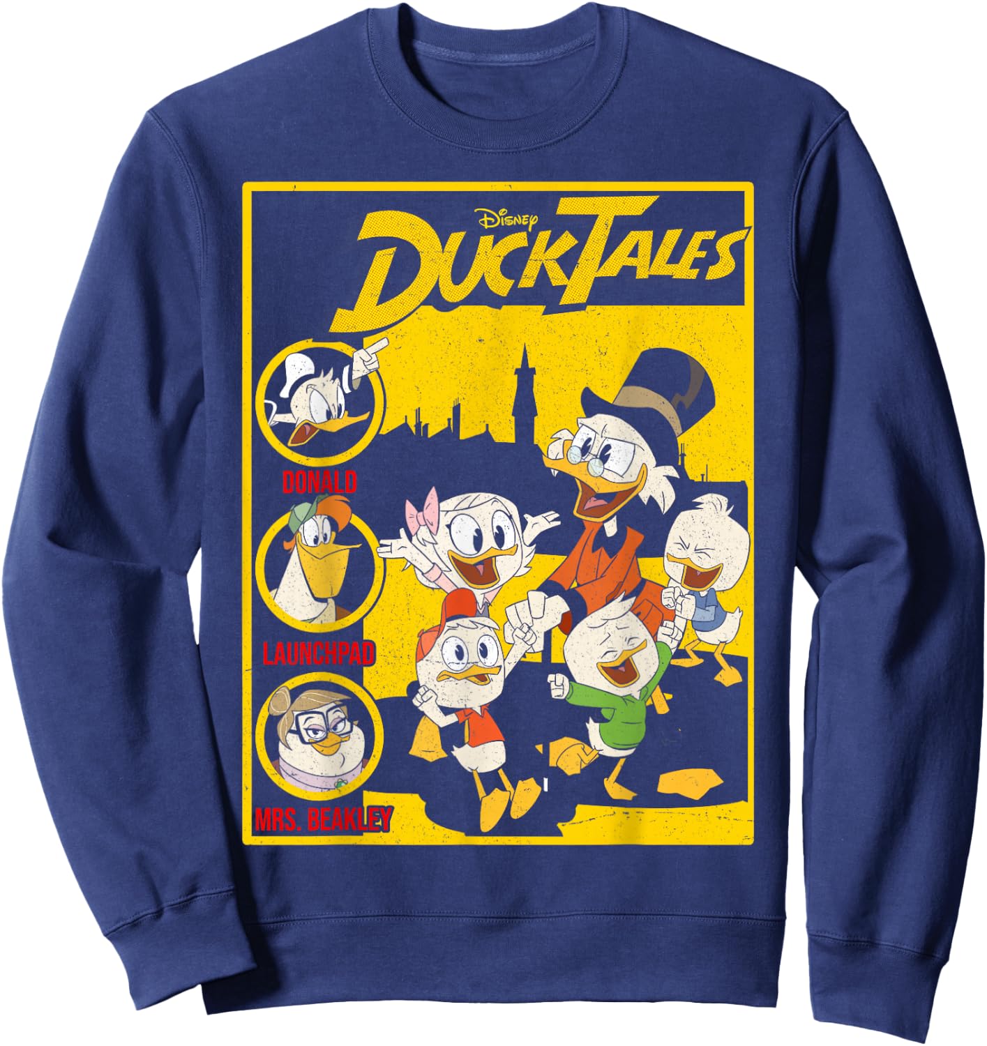 Disney DuckTales Comic Book Cover Small Sweatshirt - Sweatshirt | Navy
