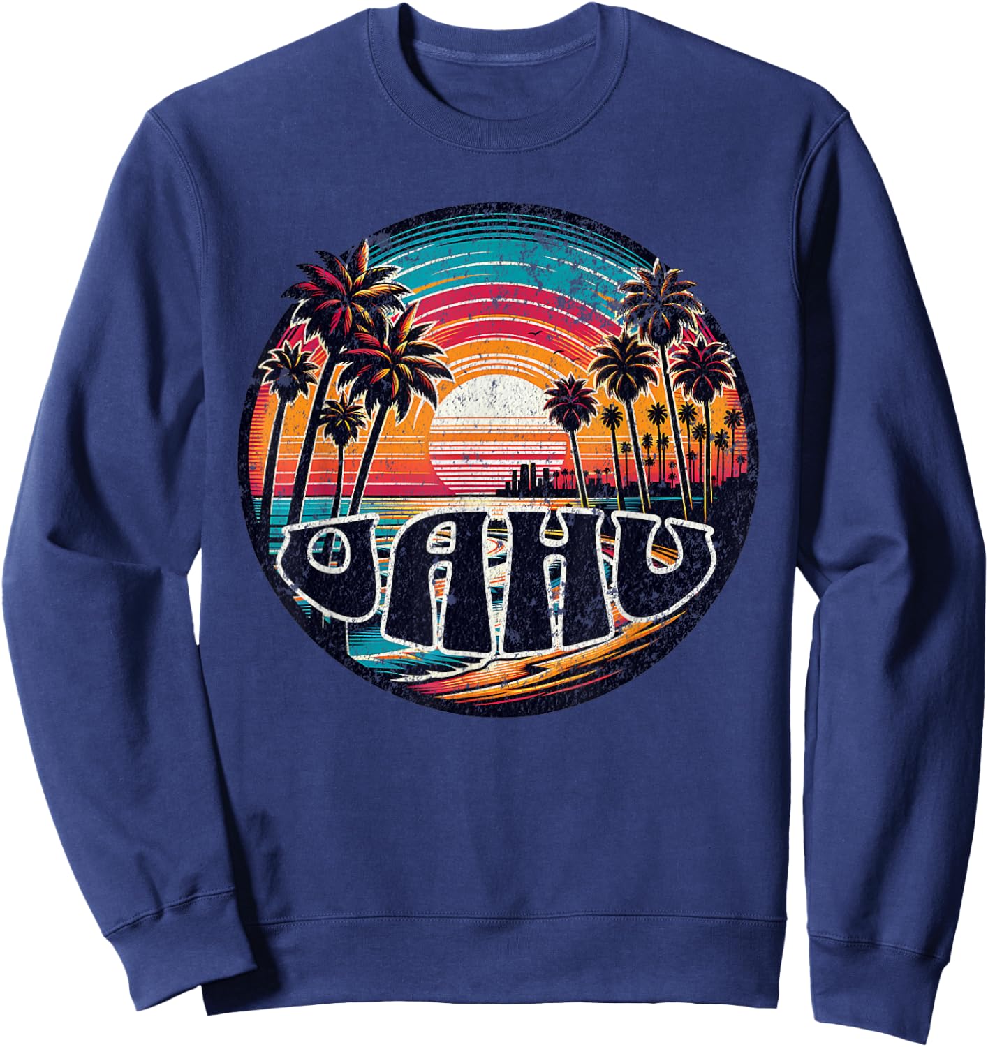 Oahu Hawaii Sweatshirt - Sweatshirt | Navy