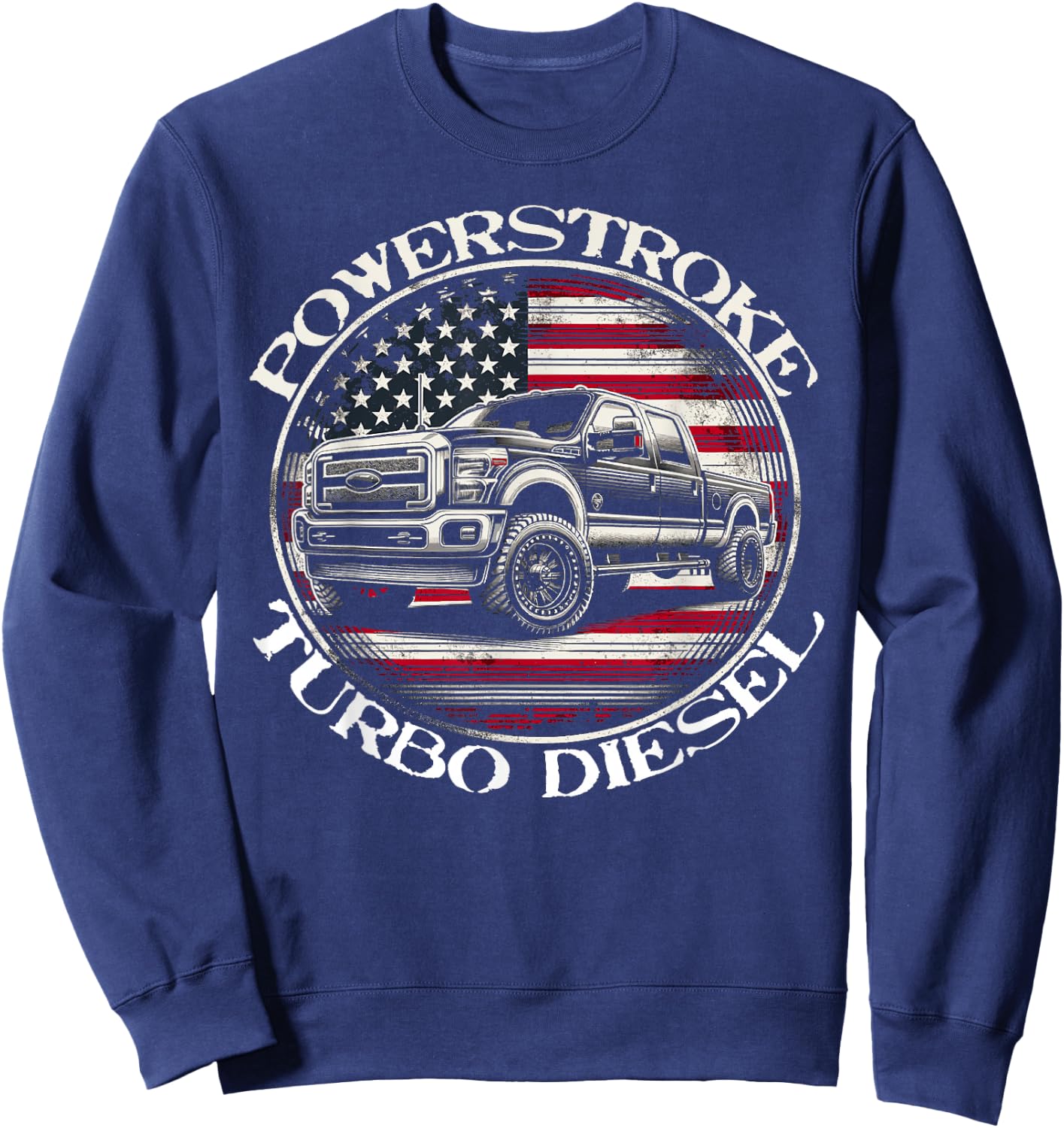 Diesel Power Stroke Coal Rolling Turbo Diesel Truck Sweatshirt - Sweatshirt | Navy