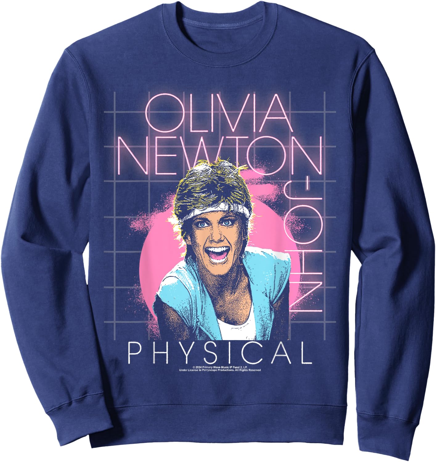 Popfunk Olivia Newton-John Let's Get Physical Sweatshirt - Sweatshirt | Navy