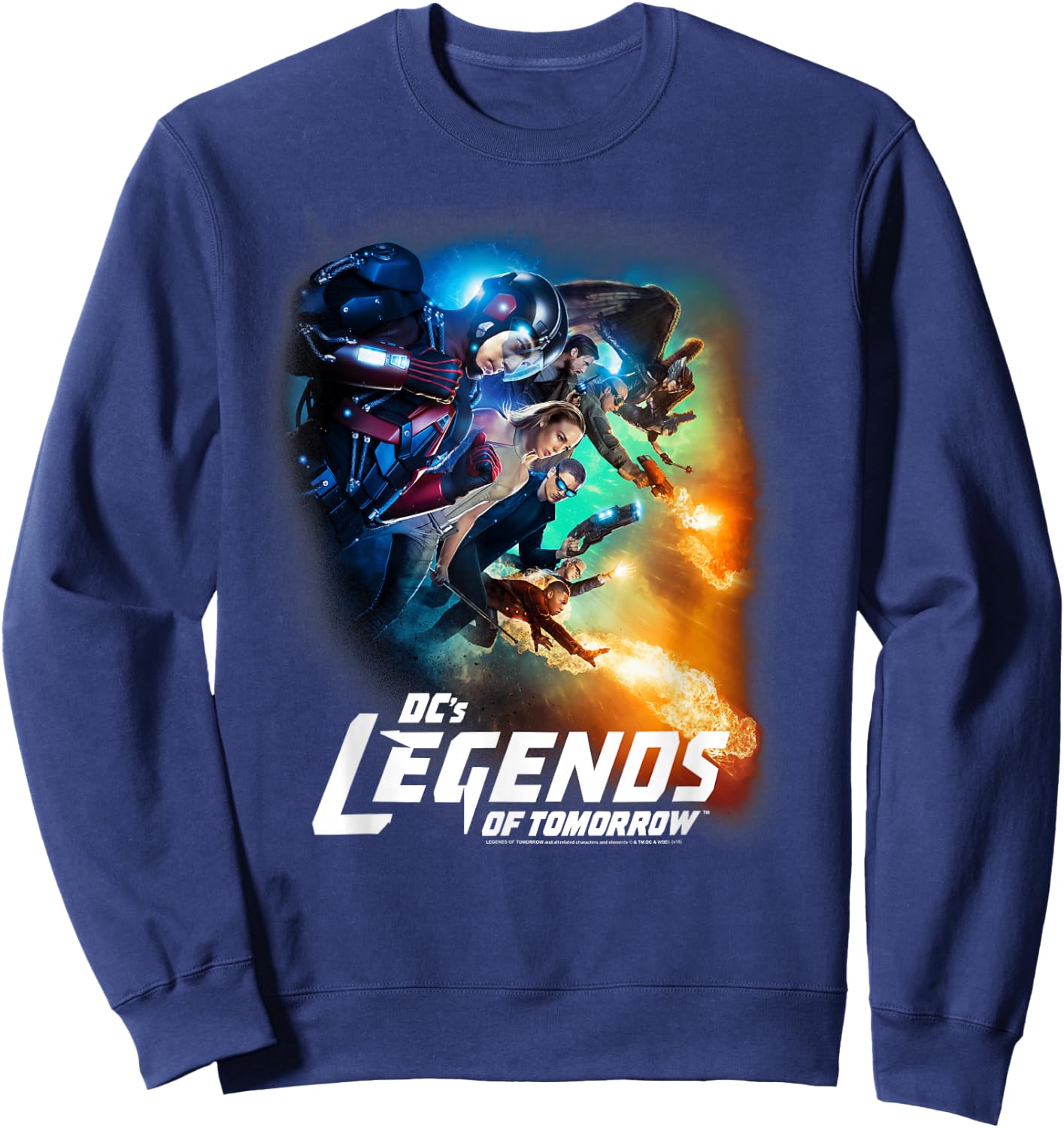 Legends of Tomorrow Team Poster Sweatshirt - Sweatshirt | Navy