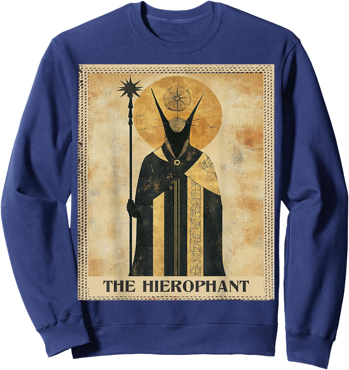 Witch Tarot Card The Hierophant Sweatshirt - Sweatshirt | Navy