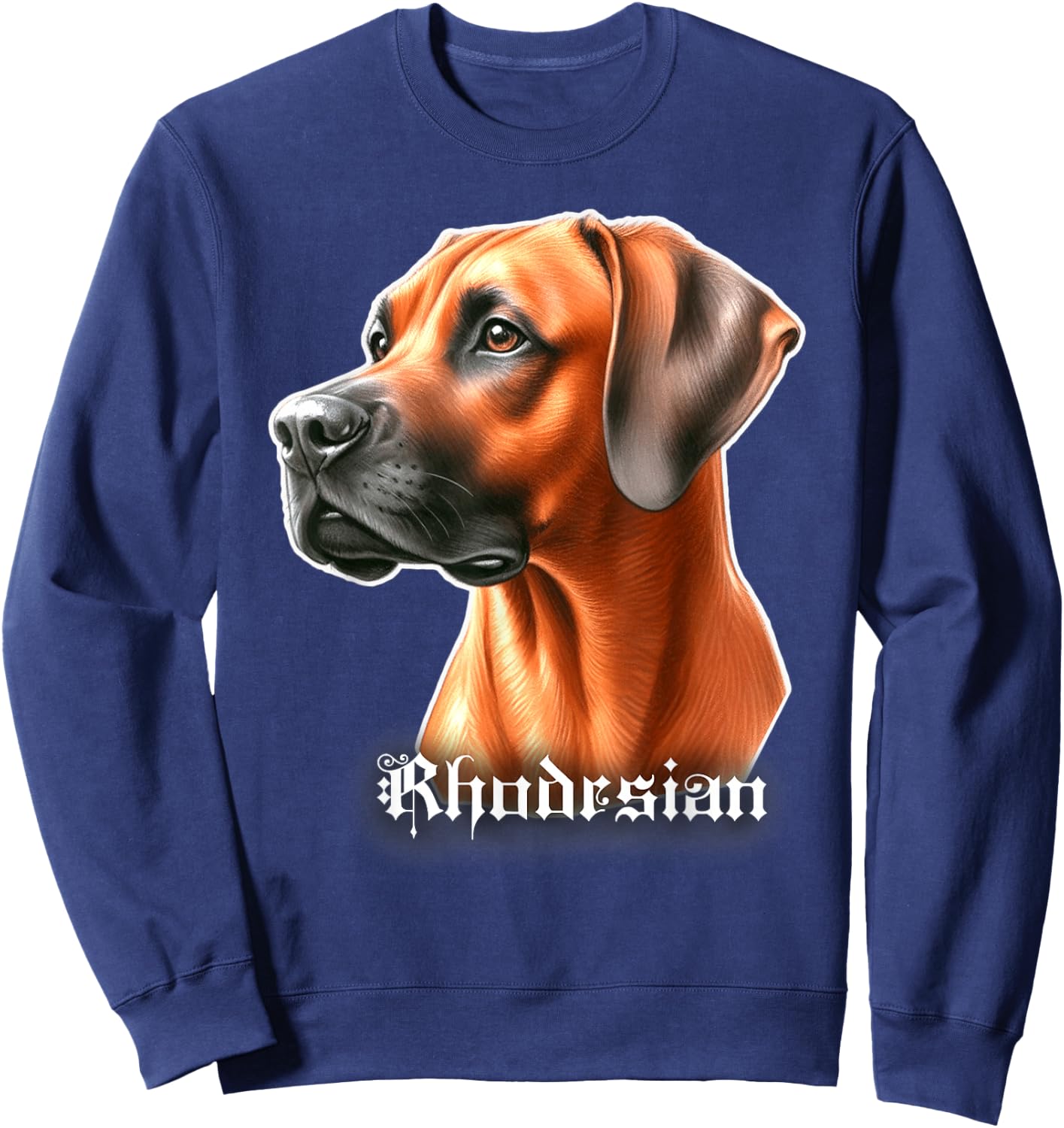 Rhodesian Ridgeback Dog Sweatshirt - Sweatshirt | Navy