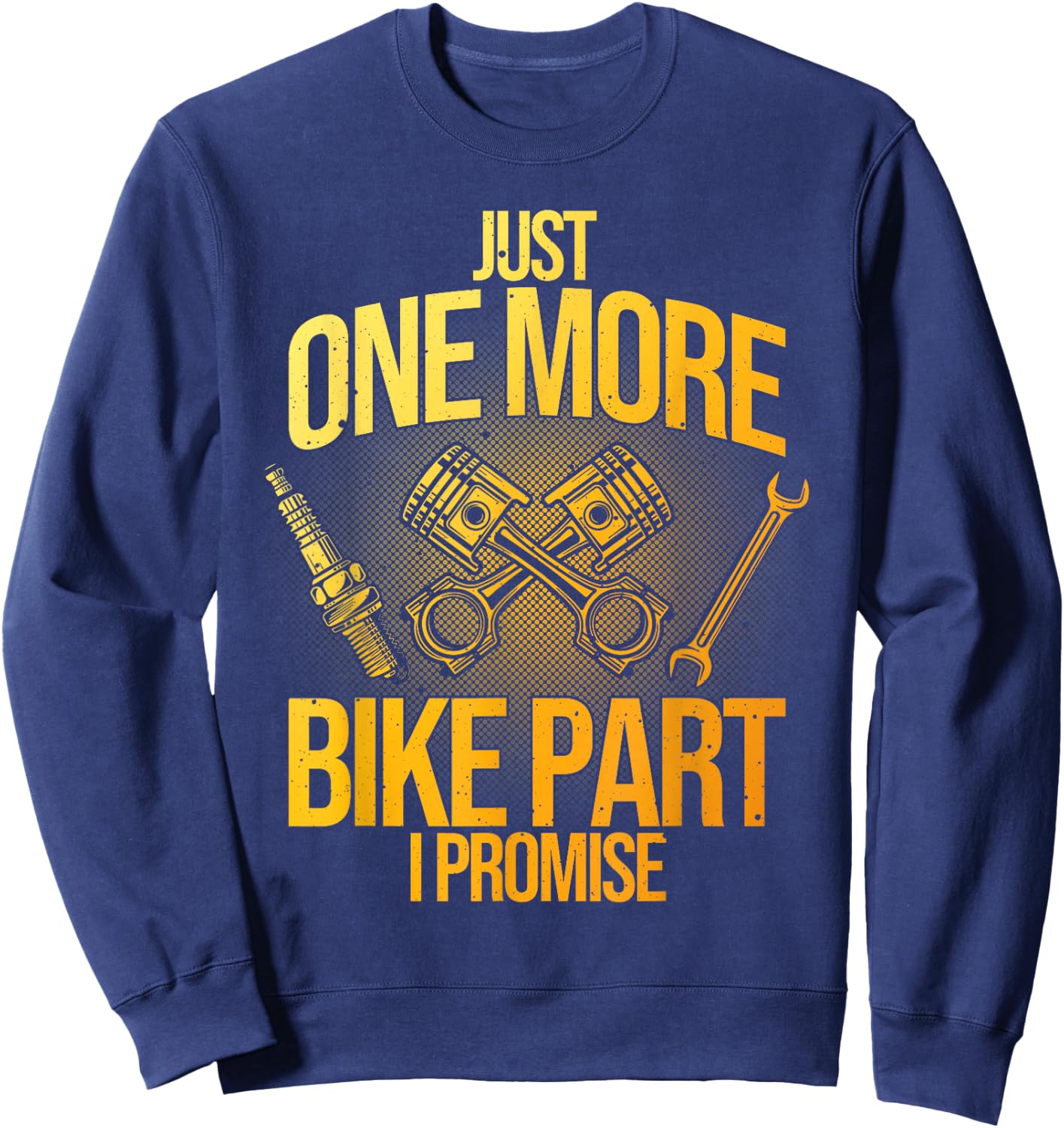 Motorcycle Mechanic Art Dad Motorcycle Lovers Biker Sweatshirt - Sweatshirt | Navy