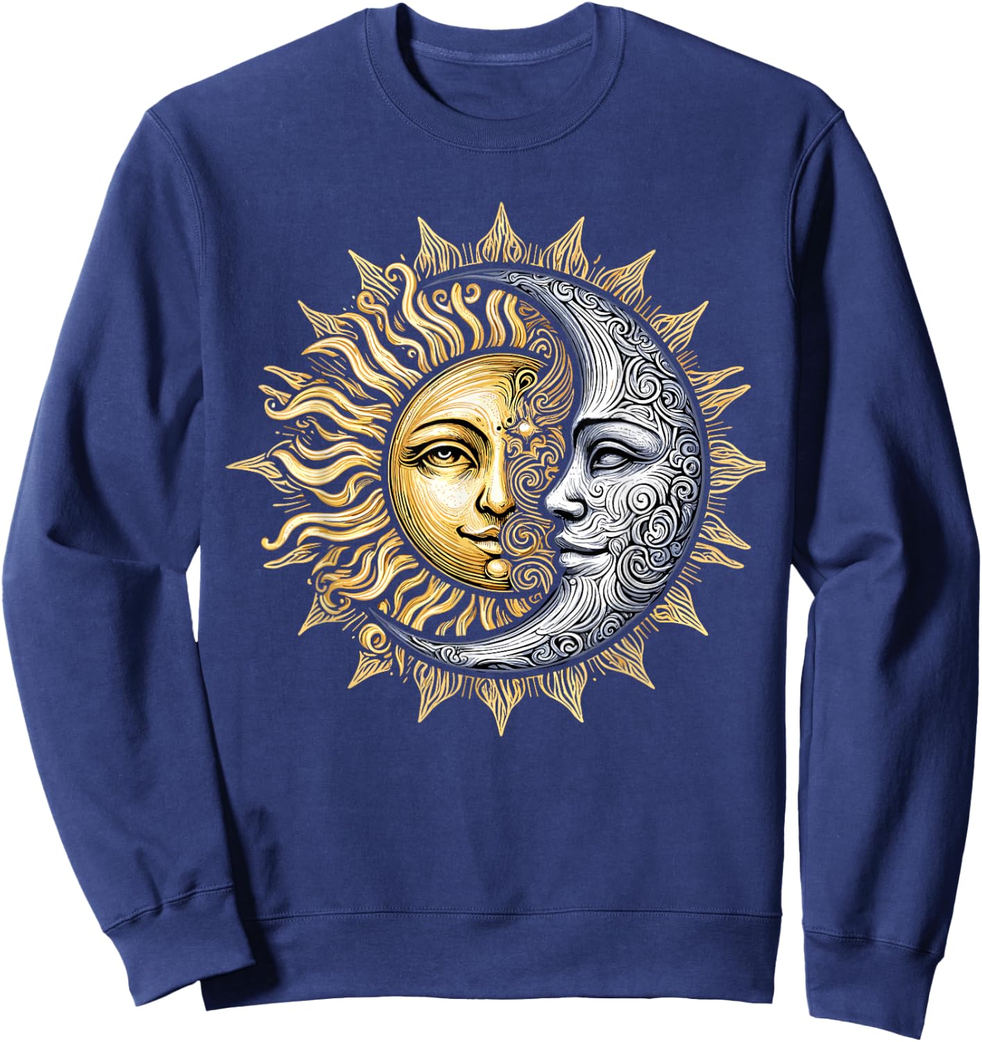Yin Yang Sun and Moon Sweatshirt - Sweatshirt | Navy