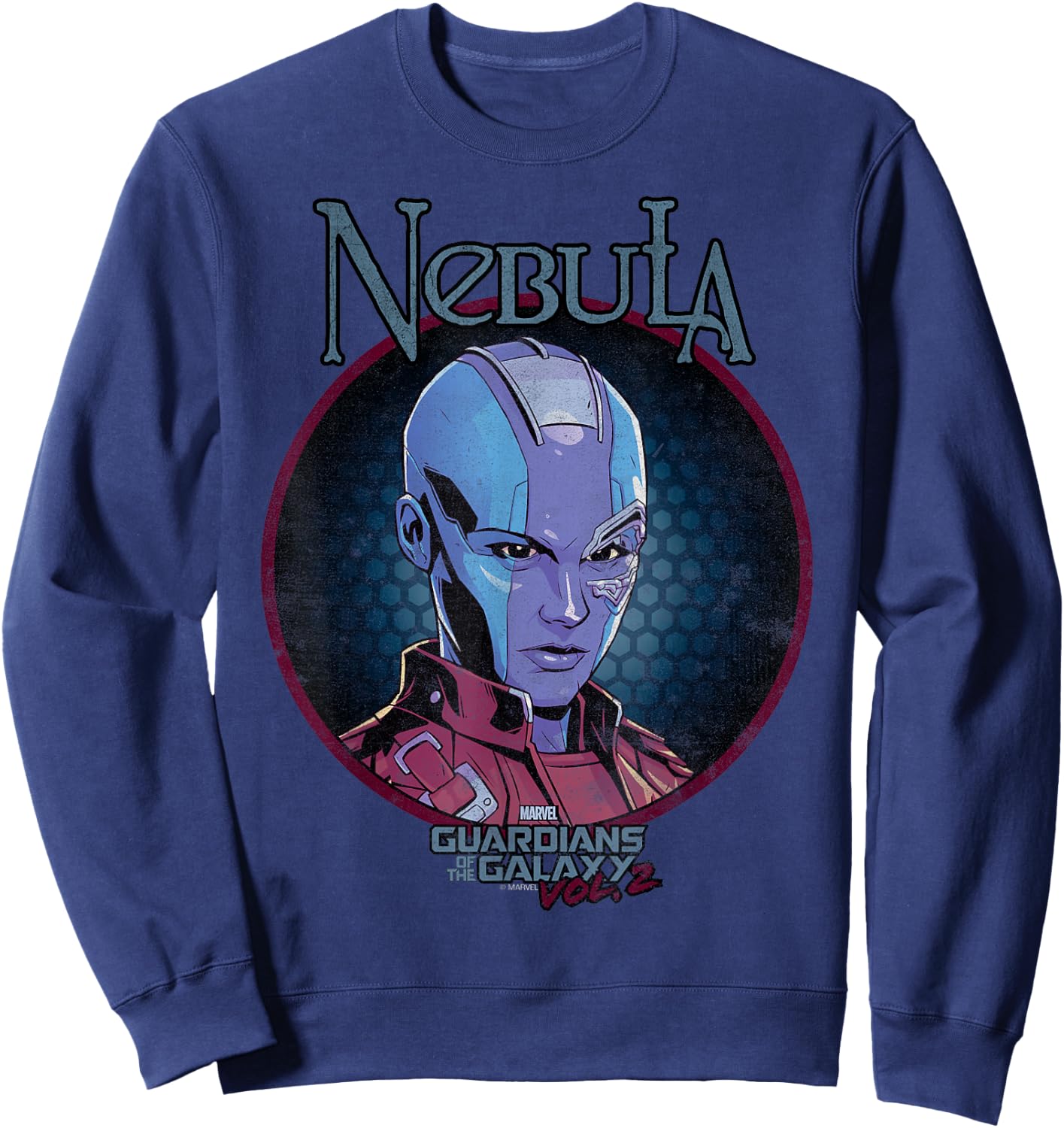 Marvel Guardians of The Galaxy Vol 2 Nebula Rock Portrait Sweatshirt - Sweatshirt | Navy