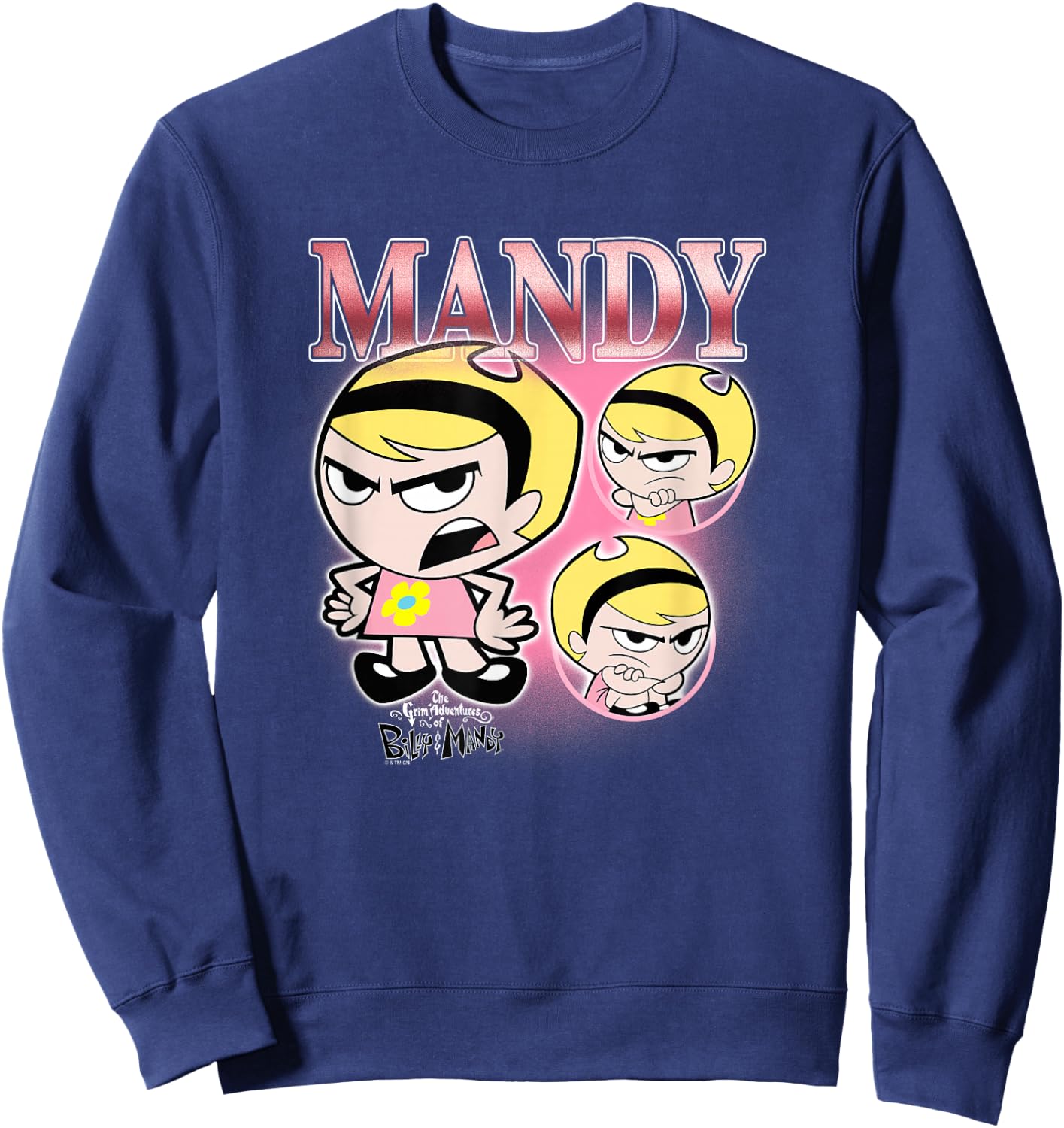 The Grim Adventures of Billy and Mandy Retro Mandy Montage Sweatshirt - Sweatshirt | Navy