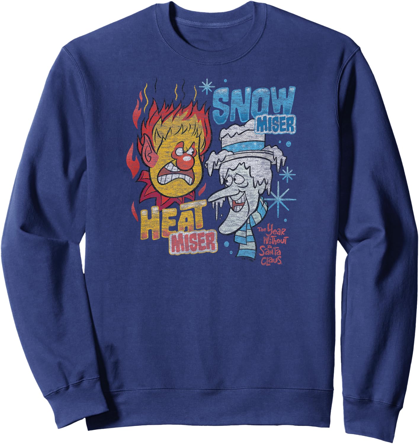 The Year Without A Santa Claus - Snow and Heat Miser Sweatshirt - Sweatshirt | Navy