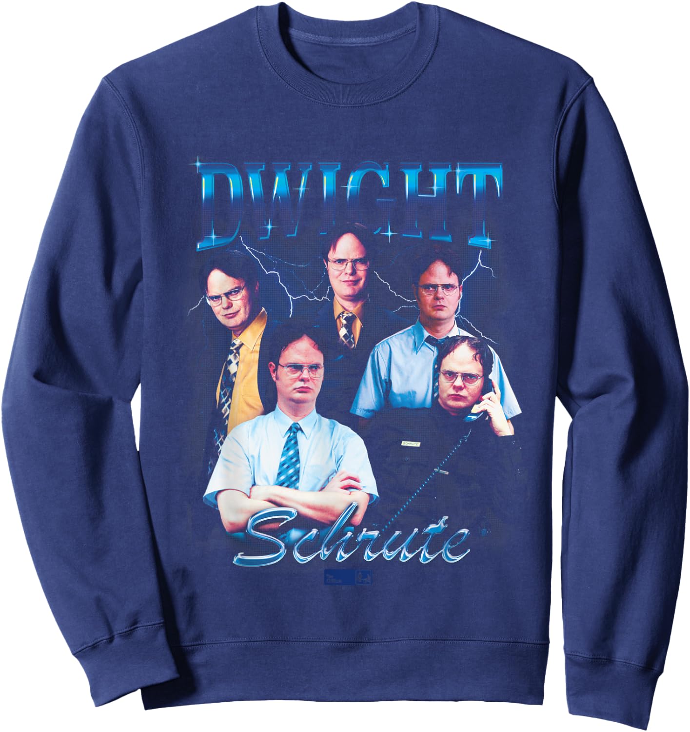 NBC The Office Dwight Schrute Heartthrob - Officially Licensed , Small, Black Sweatshirt - Sweatshirt | Navy