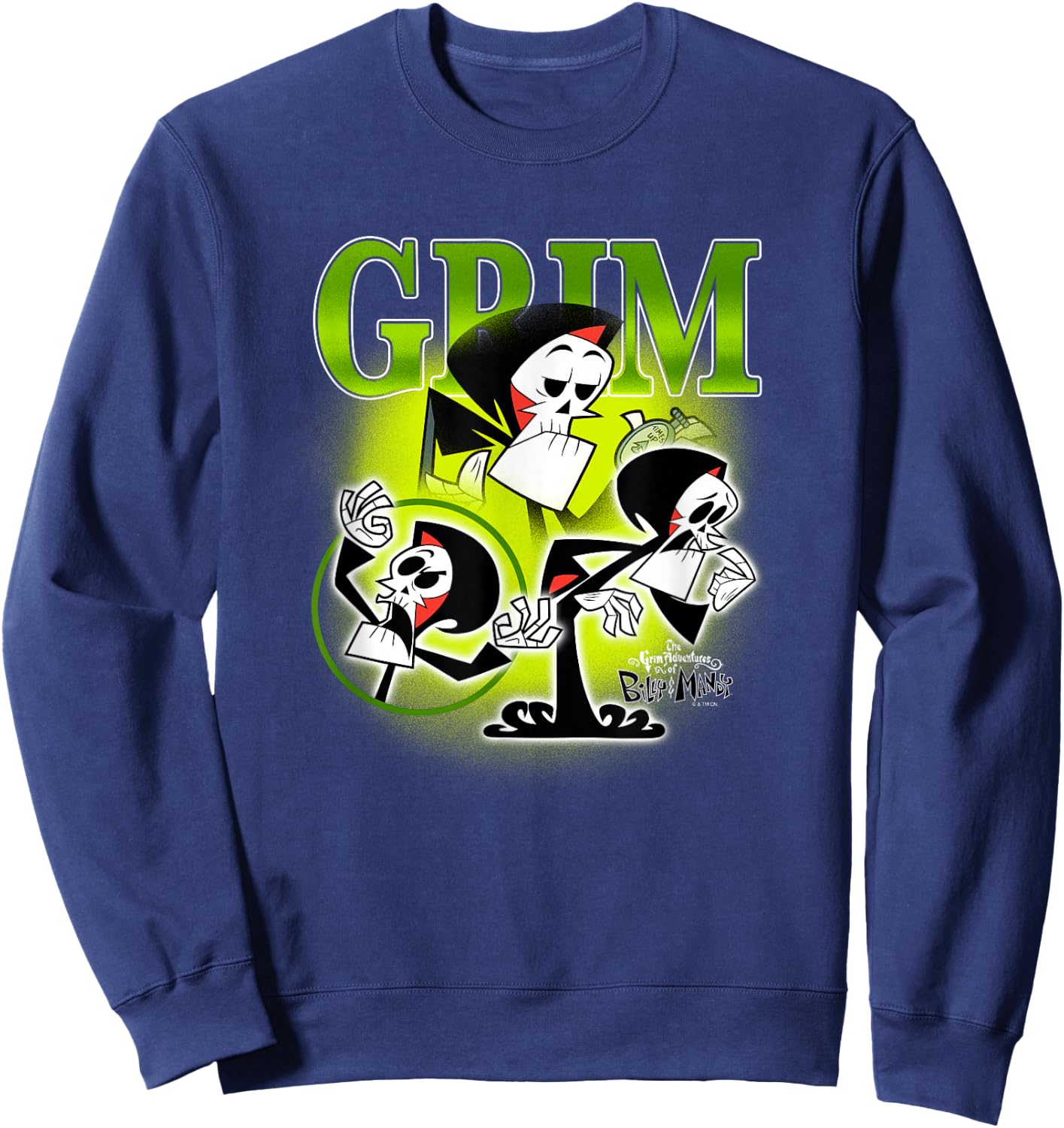 The Grim Adventures of Billy and Mandy Grim Retro Montage Sweatshirt - Sweatshirt | Navy