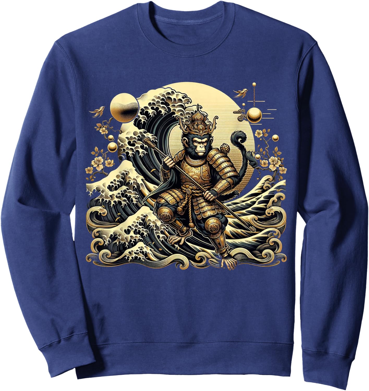 Monkey King Chinese Mythology Sun Wukong Monkey God Sweatshirt - Sweatshirt | Navy