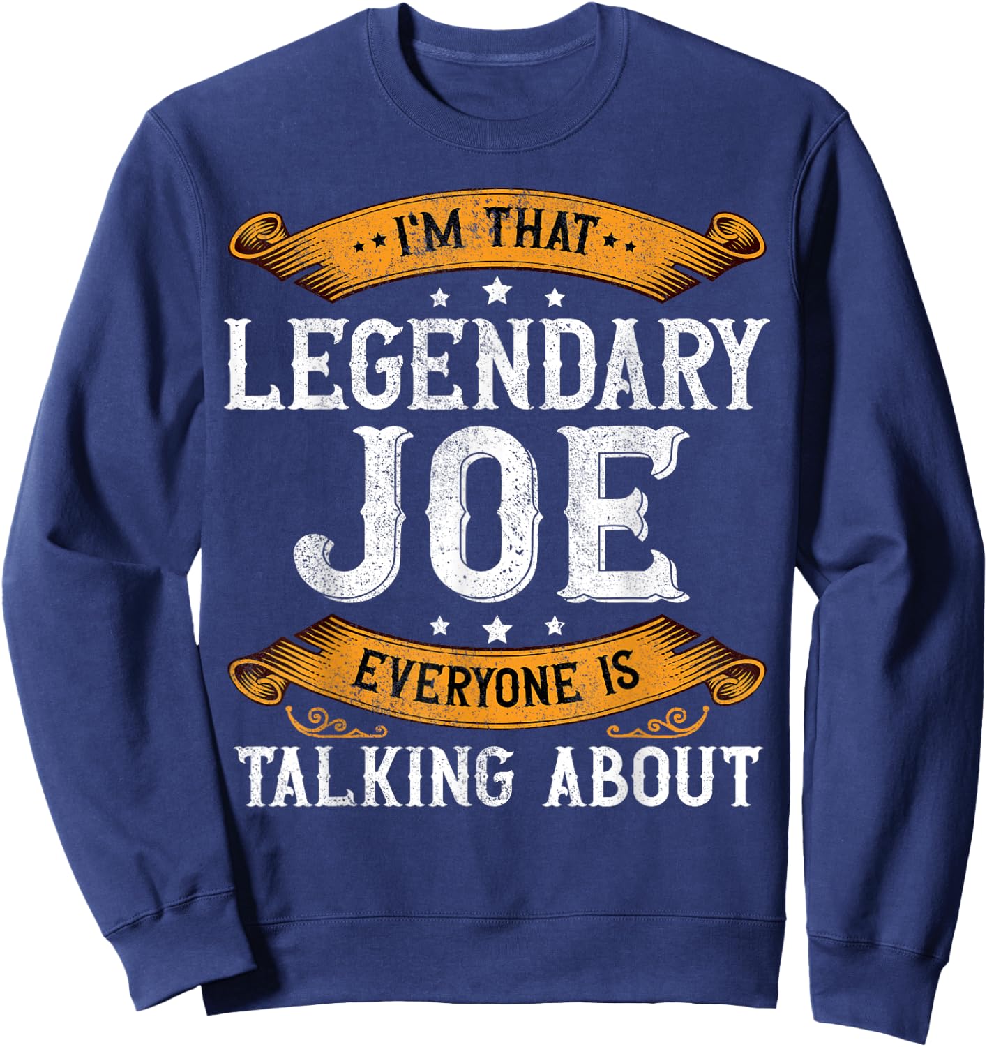 Joe Personal Name Funny Joe First Name Sweatshirt - Sweatshirt | Navy