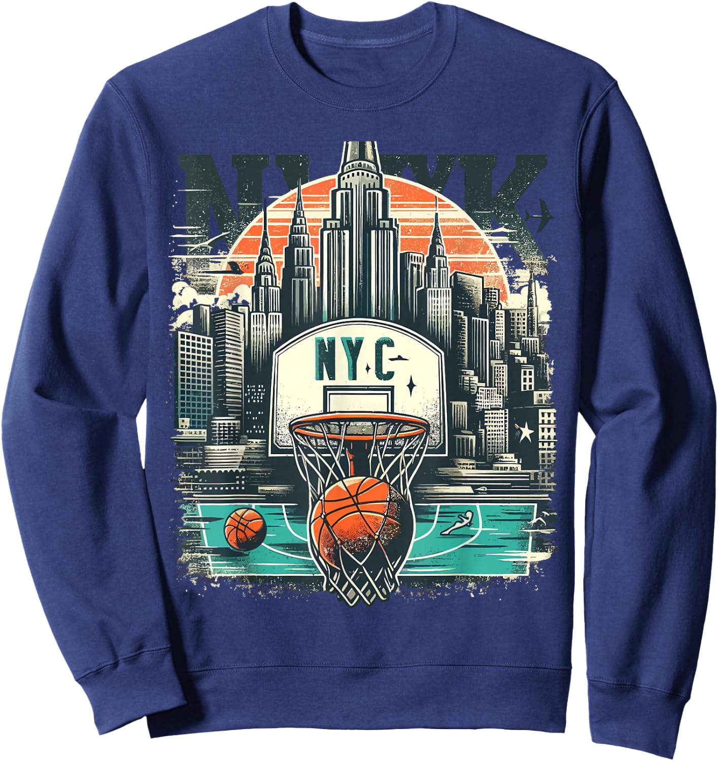 NYC Basketball Sweatshirt - Sweatshirt | Navy