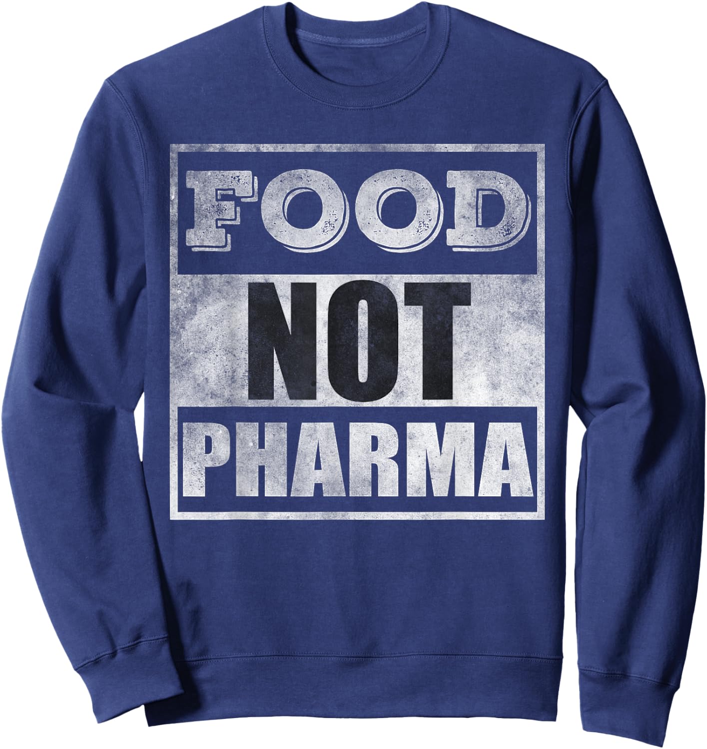 Food not pharma Sweatshirt - Sweatshirt | Navy
