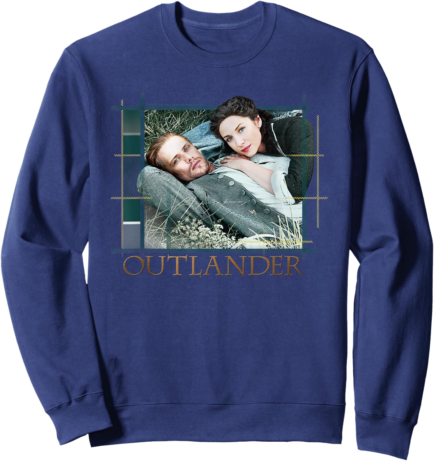 Outlander Tartan Photo Sweatshirt - Sweatshirt | Navy