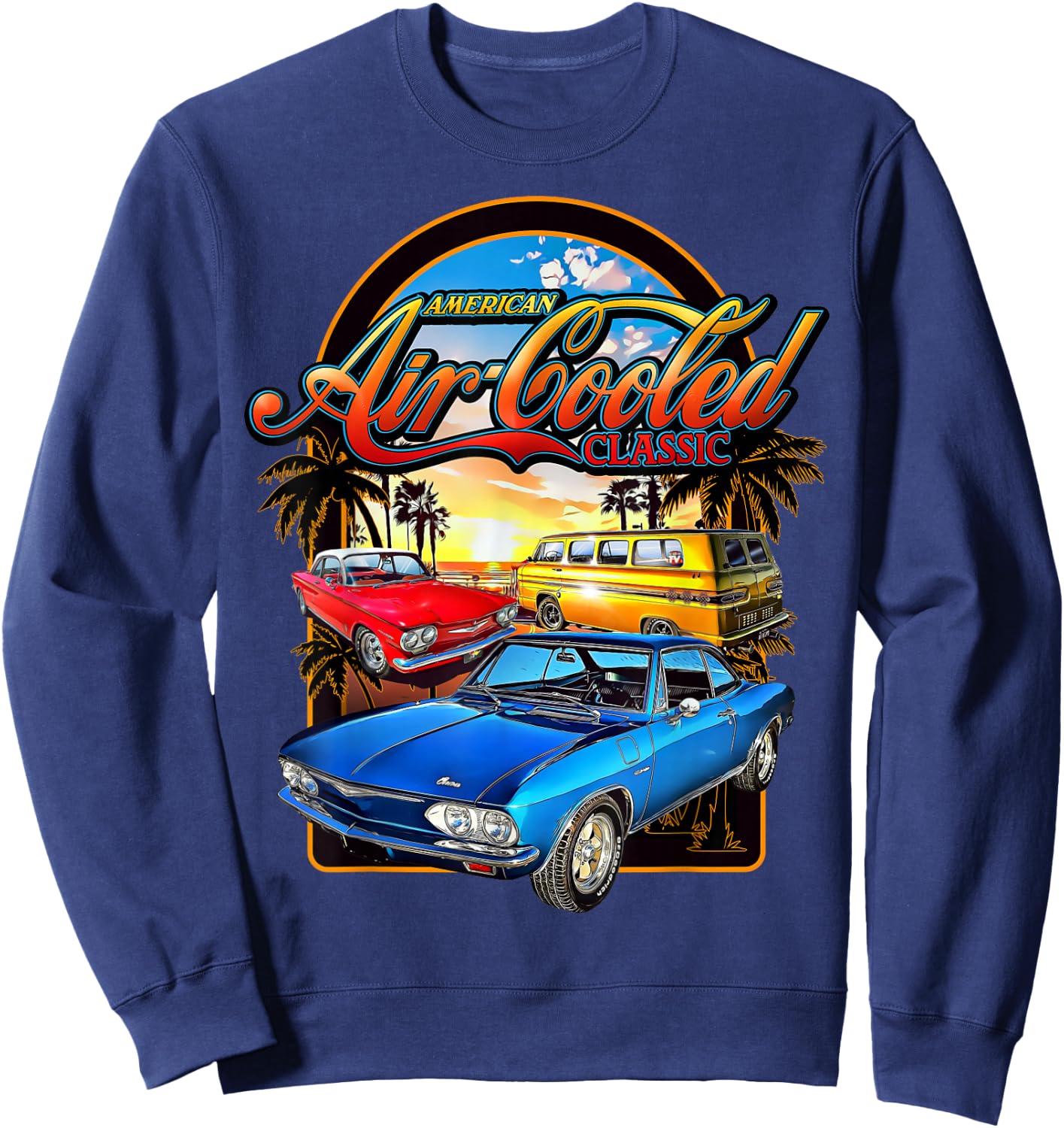Corvair American Air Cooled Classic Late Early FC Sweatshirt - Sweatshirt | Navy