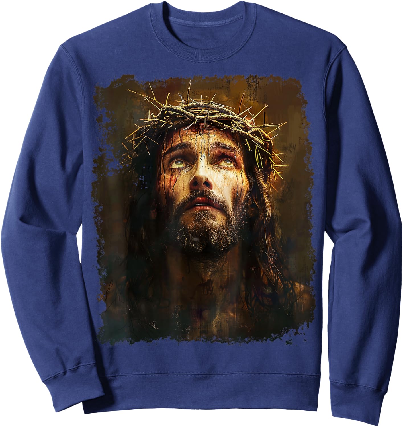 Lord Jesus Christ Sweatshirt - Sweatshirt | Navy