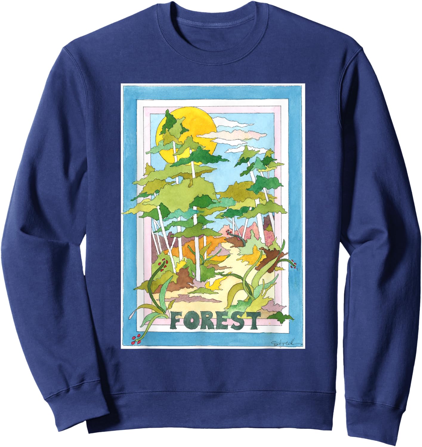 Forest Sweatshirt - Sweatshirt | Navy