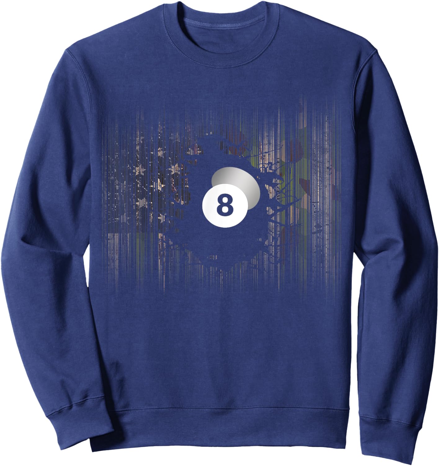American Flag Camouflage Billiards Pool Player Sweatshirt - Sweatshirt | Navy