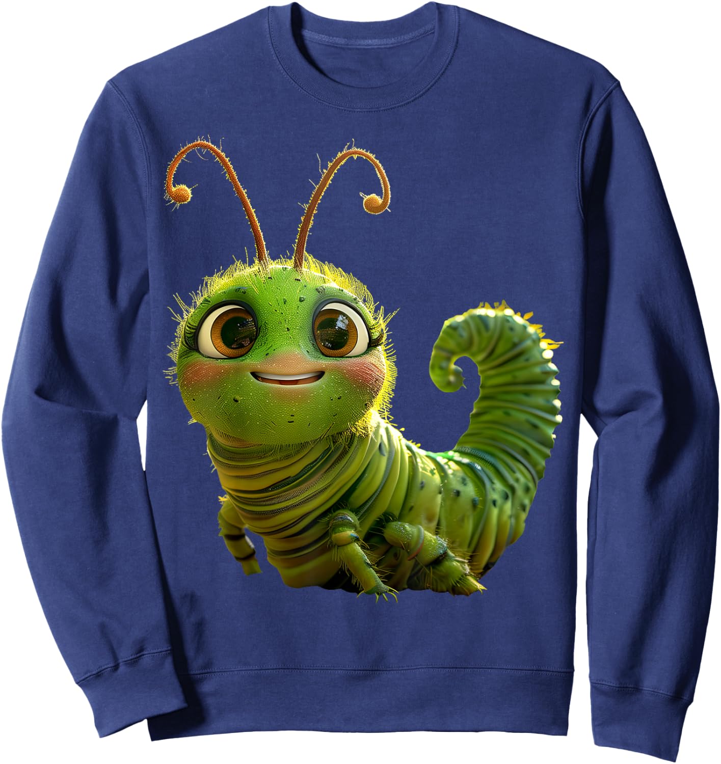 Caterpillar Funny Metamorphosis Cute Caterpillars Sweatshirt - Sweatshirt | Navy