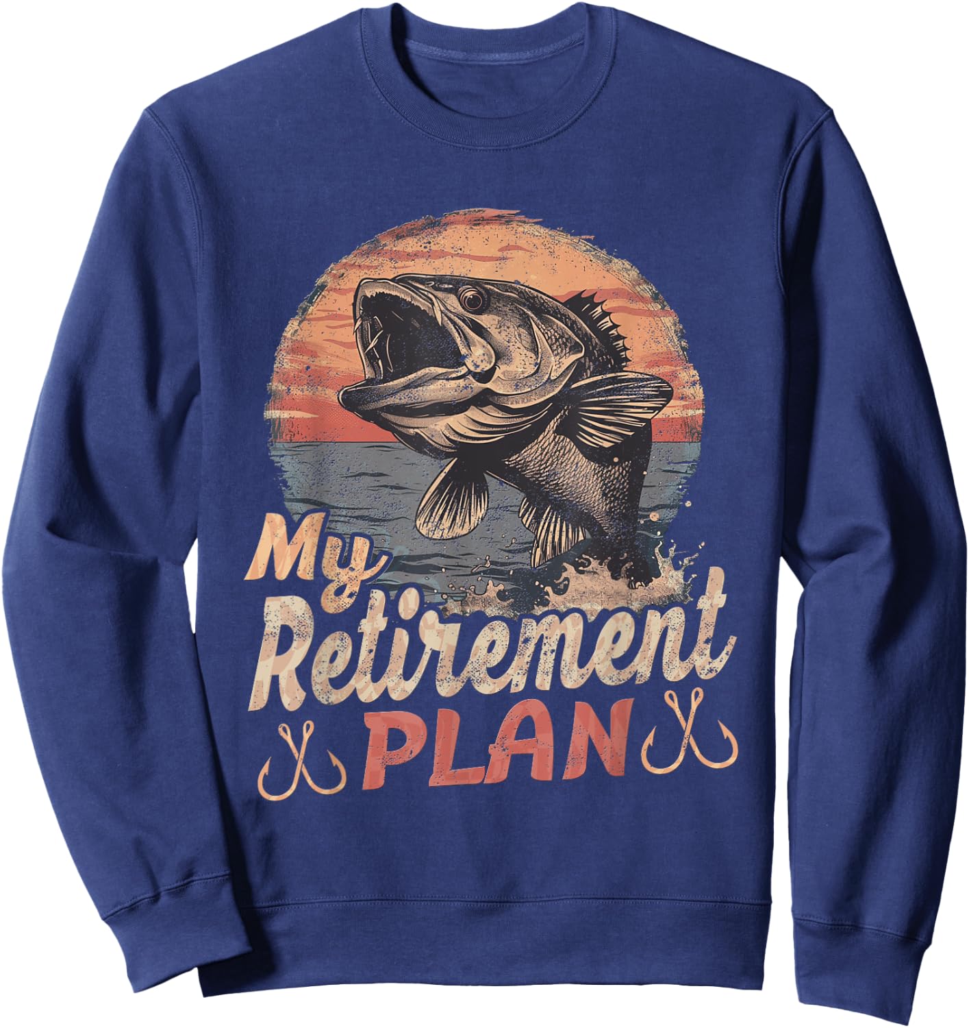 Funny "My Retirement Plan" - Fishing Sweatshirt - Sweatshirt | Navy