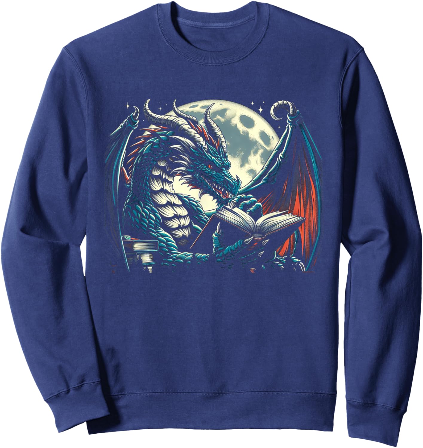 Dragon Chinese Mythical Creature Japanese Sweatshirt - Sweatshirt | Navy
