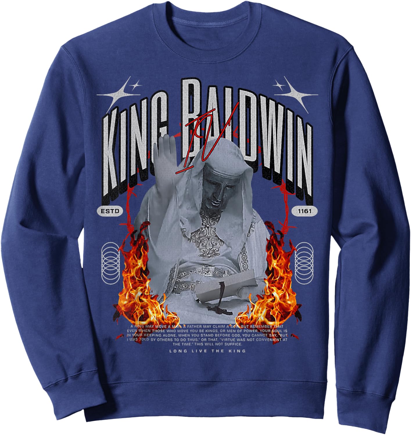 King Baldwin IV Sweatshirt - Sweatshirt | Navy