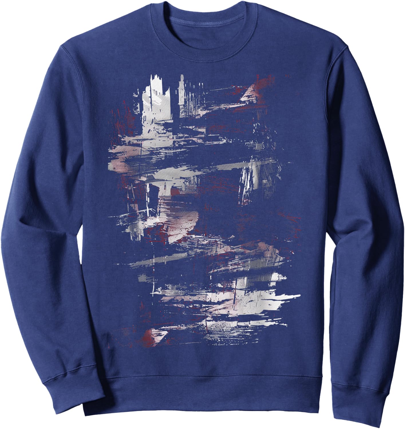 Black And White Urban Night Sweatshirt - Sweatshirt | Navy