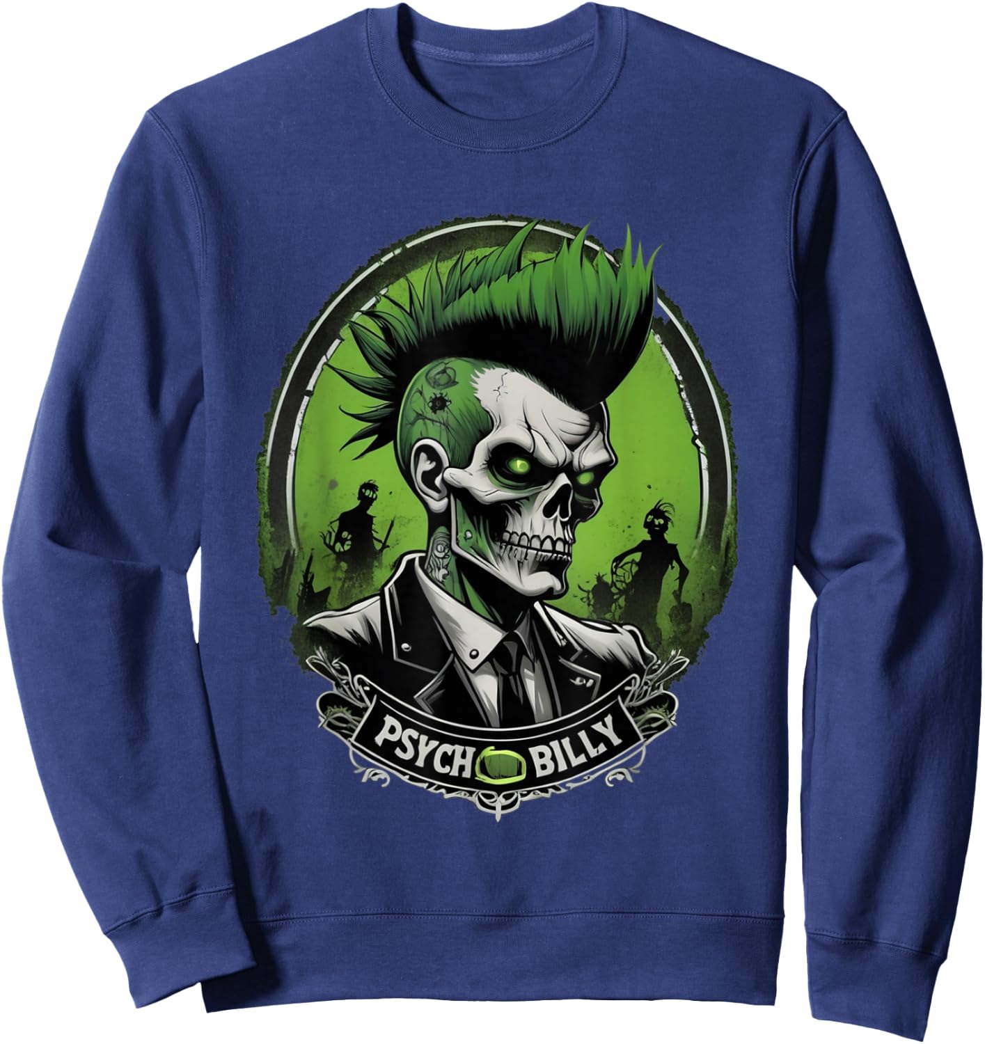 Psychobilly Sweatshirt - Sweatshirt | Navy