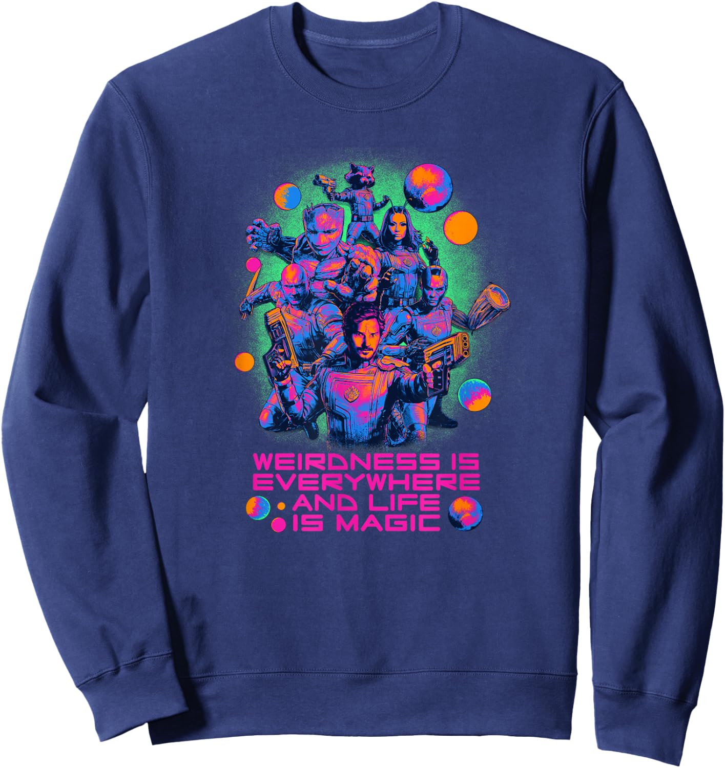 Marvel Guardians of the Galaxy Vol. 3 Life Is Magic Group Sweatshirt - Sweatshirt | Navy