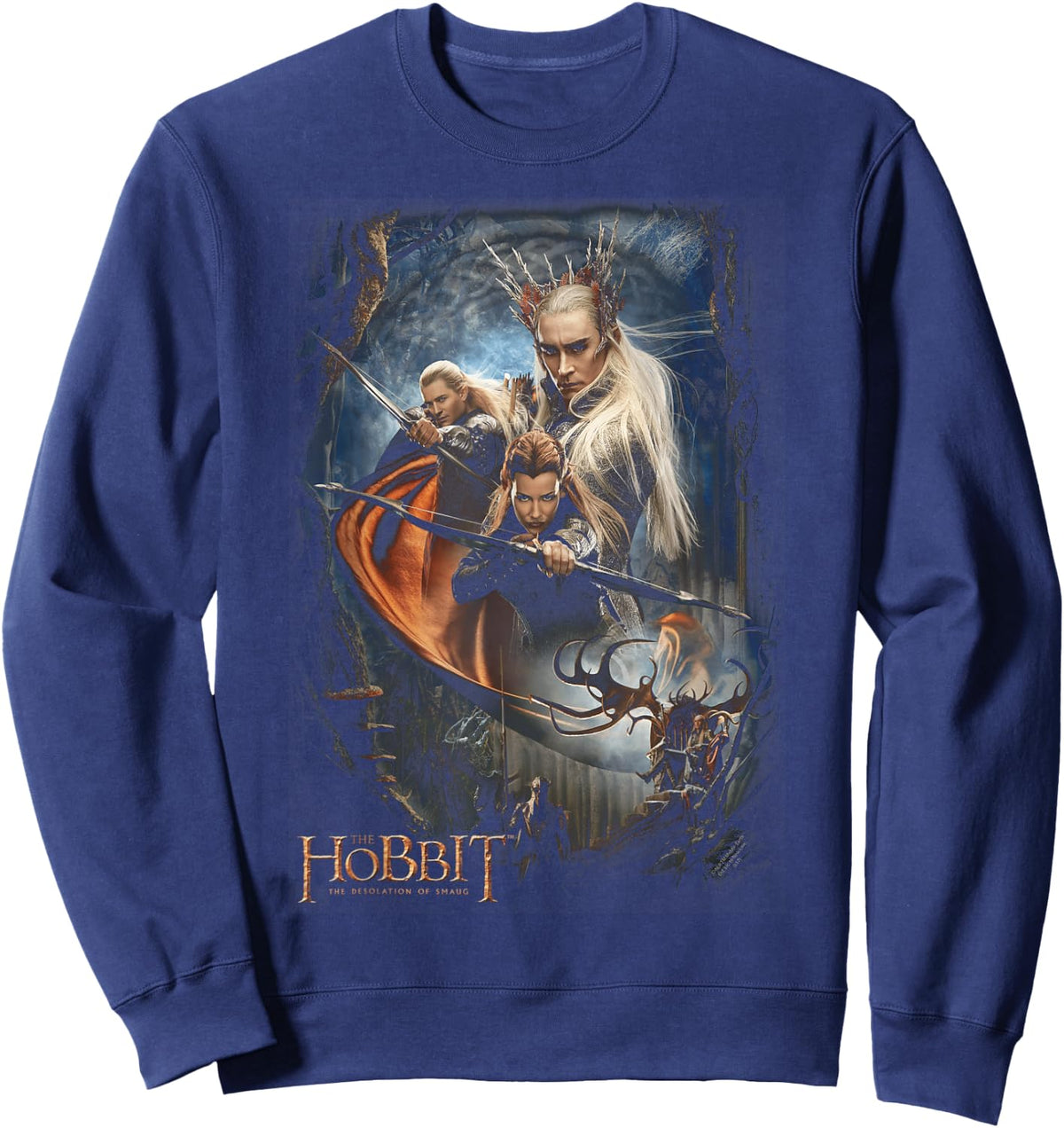 The Hobbit Thranduil's Realm Sweatshirt - Sweatshirt | Navy