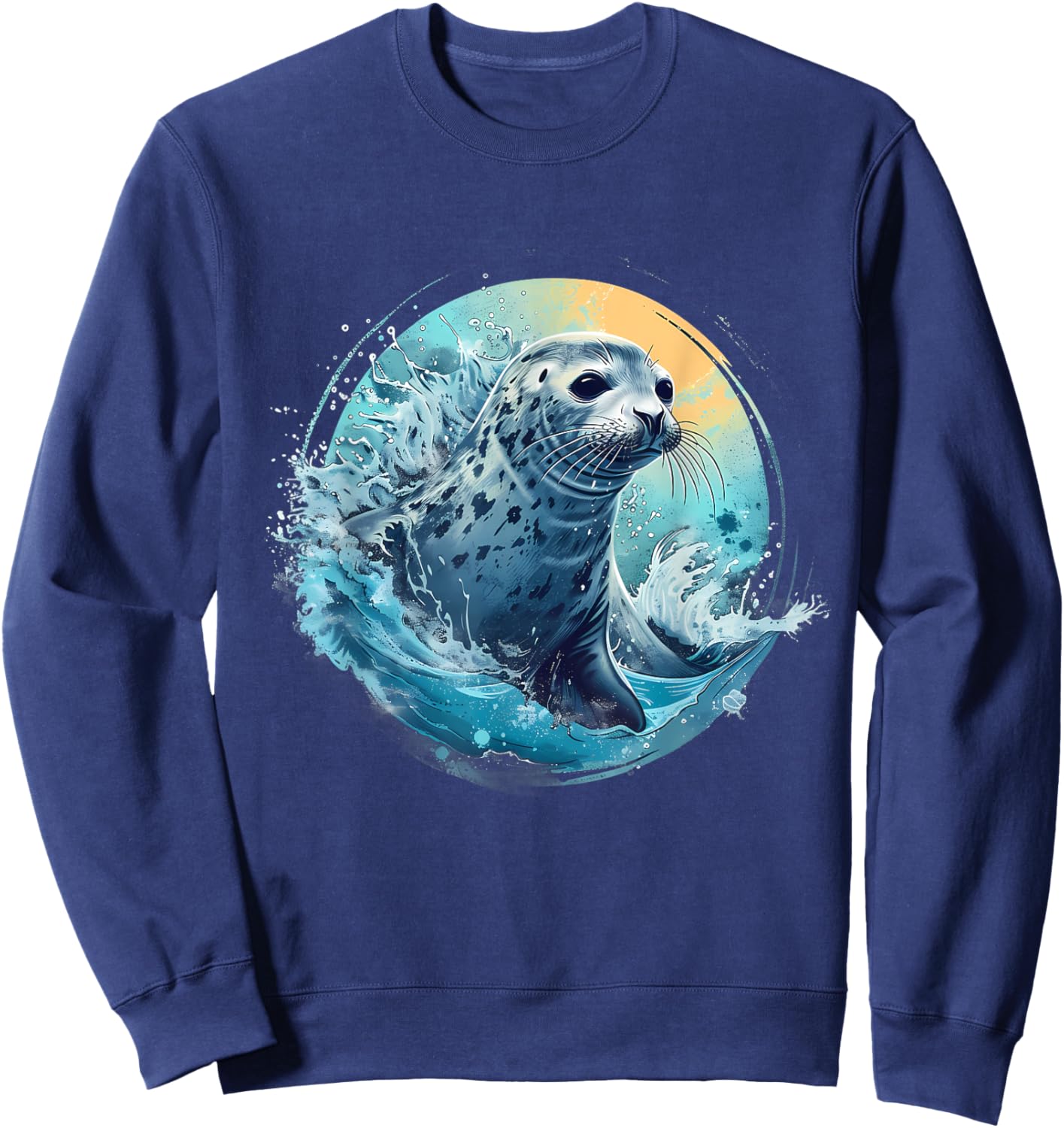 Seal Marine Mammal Ocean Sea Animal Sea Ocean Seal Lover Sweatshirt - Sweatshirt | Navy