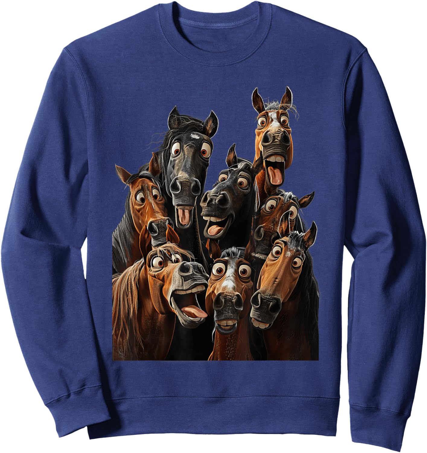Crazy Horses Sweatshirt - Sweatshirt | Navy