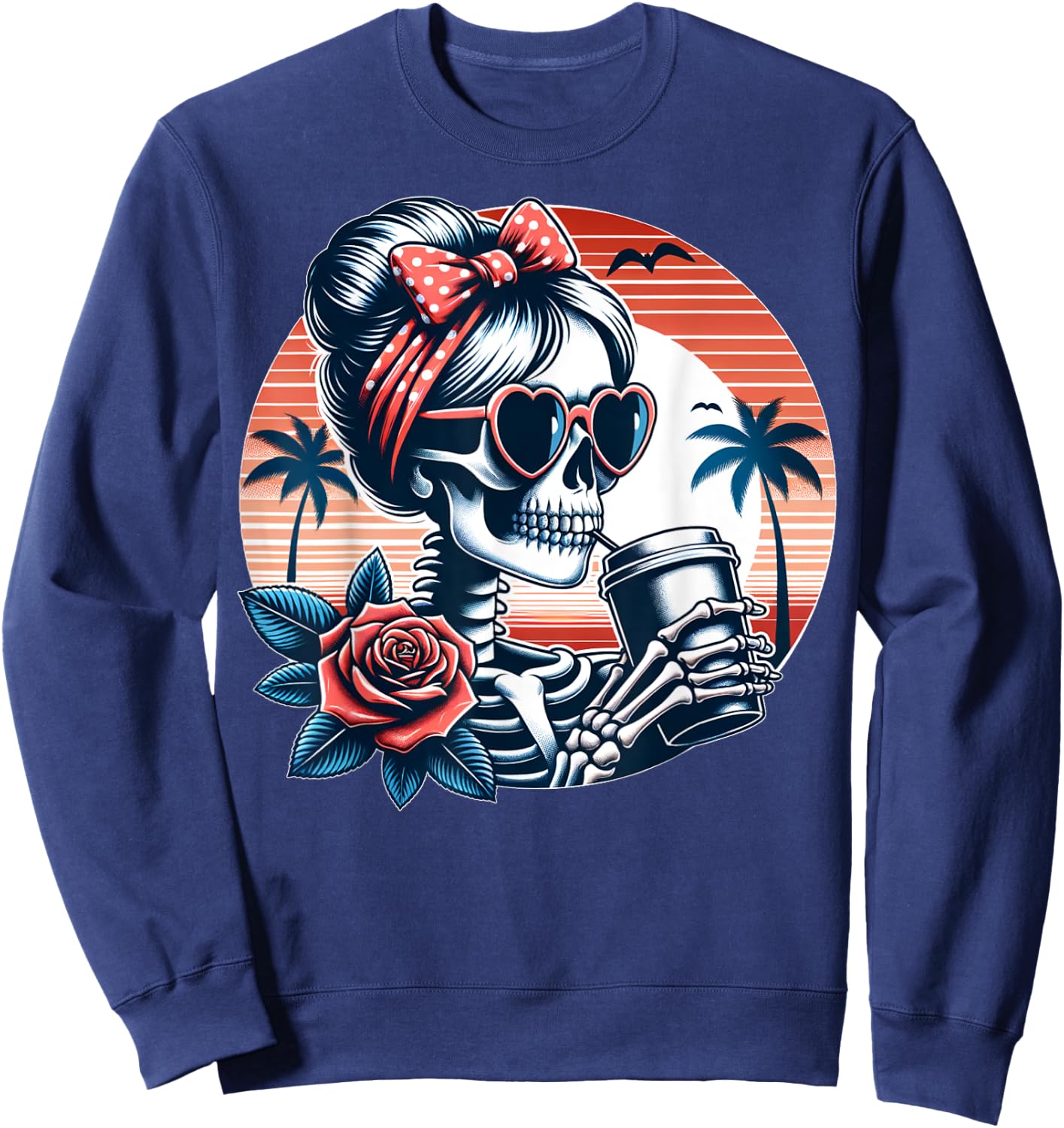 Funny Mother's Day Mom Alt Goth Edgy Punk Sweatshirt - Sweatshirt | Navy