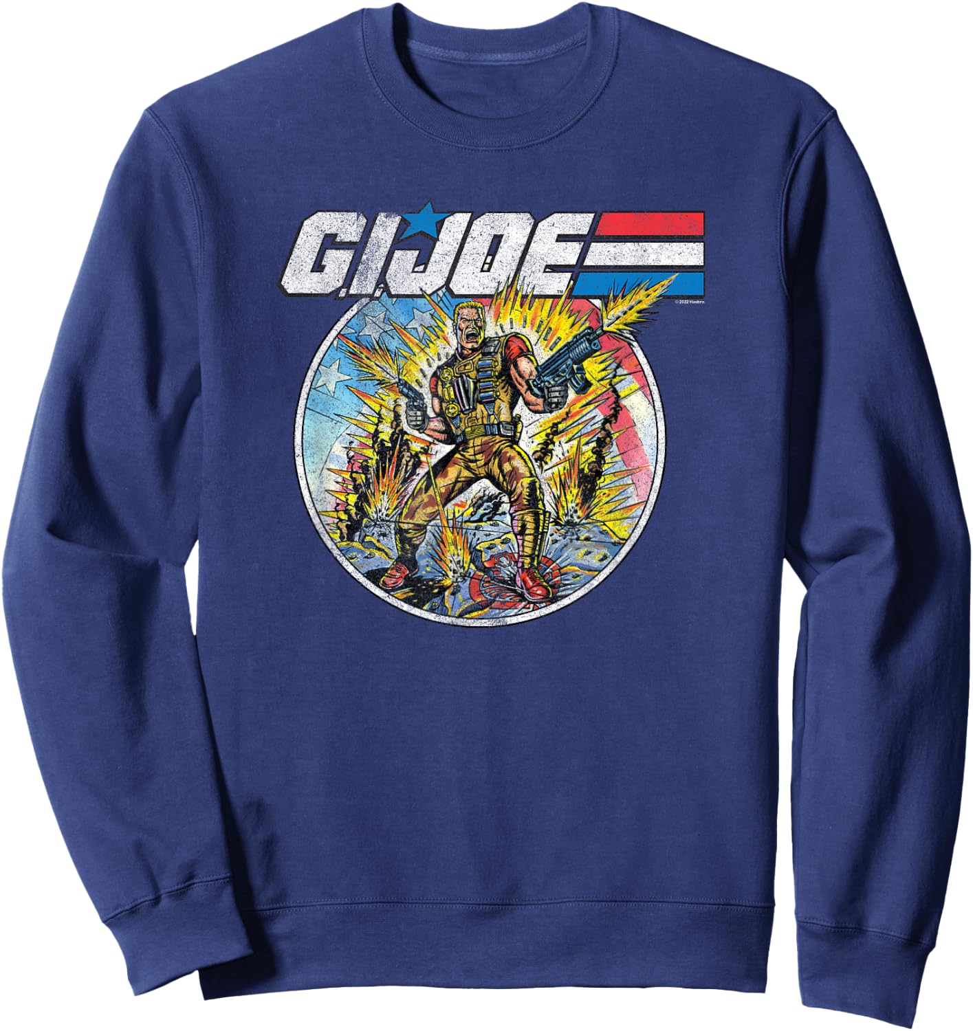 G.I. Joe A Real American Hero Vintage War Portrait Sweatshirt - Sweatshirt | Navy