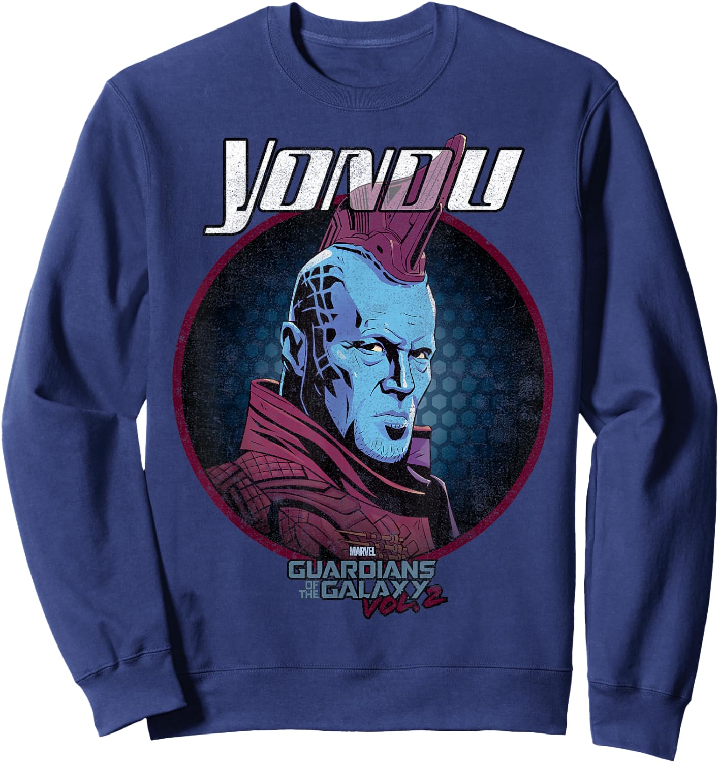 Marvel Guardians of the Galaxy Vol 2 Yondu Rock Vintage Sweatshirt - Sweatshirt | Navy