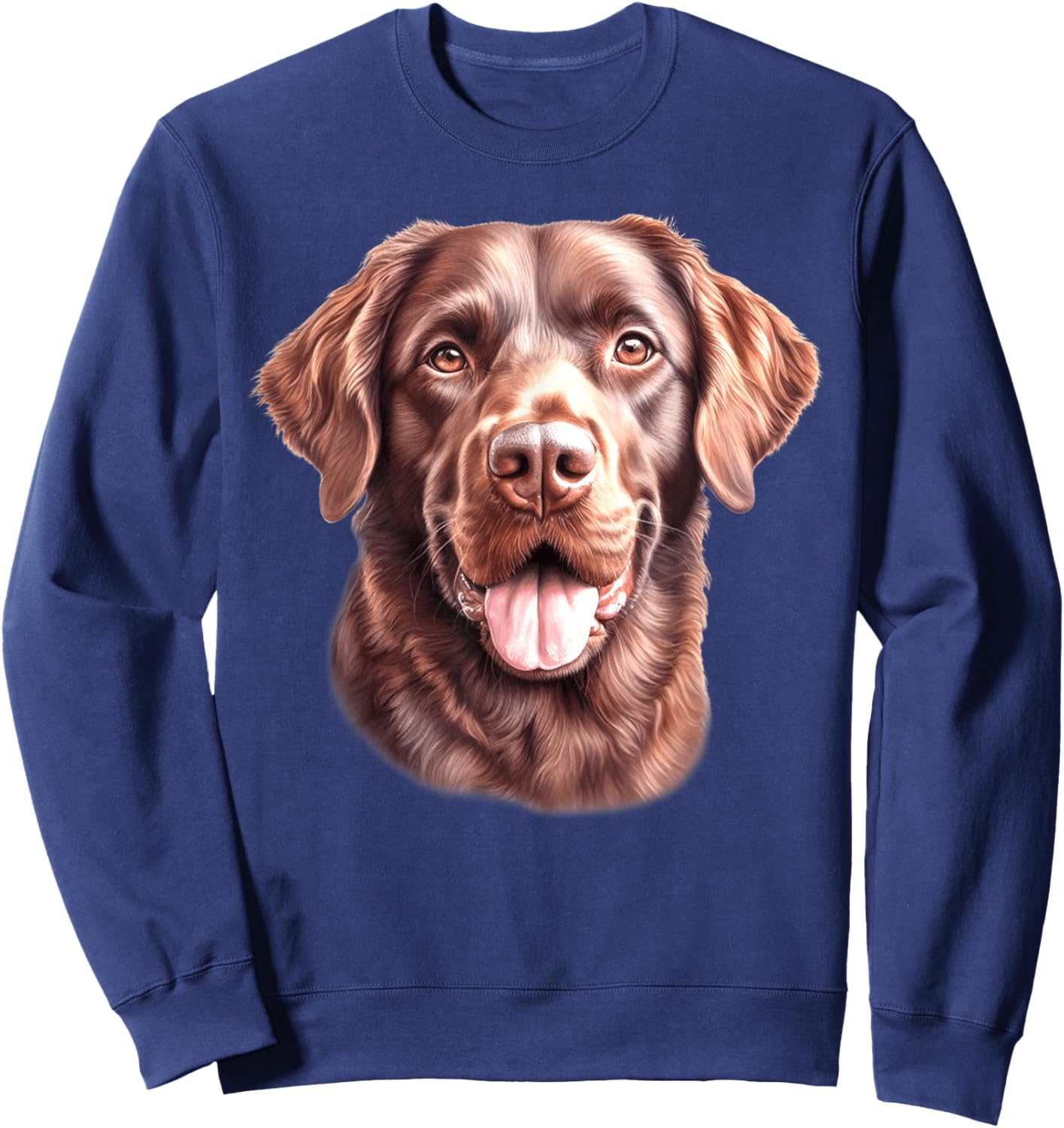 Chesapeake Bay Retriever Dog Portrait Sweatshirt - Sweatshirt | Navy