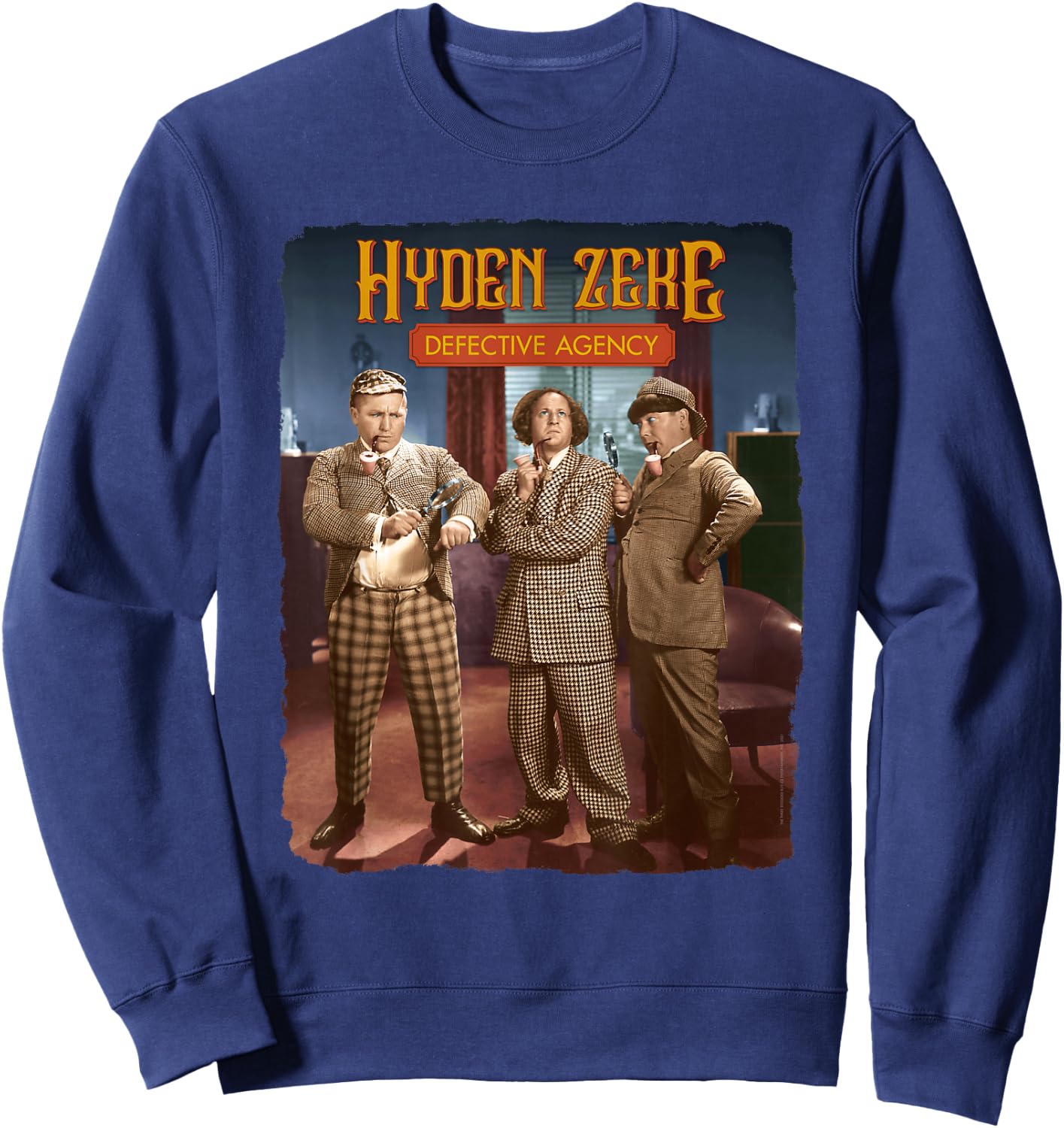 The Three Stooges - Hyden Zeke Defective Detectives Sweatshirt - Sweatshirt | Navy