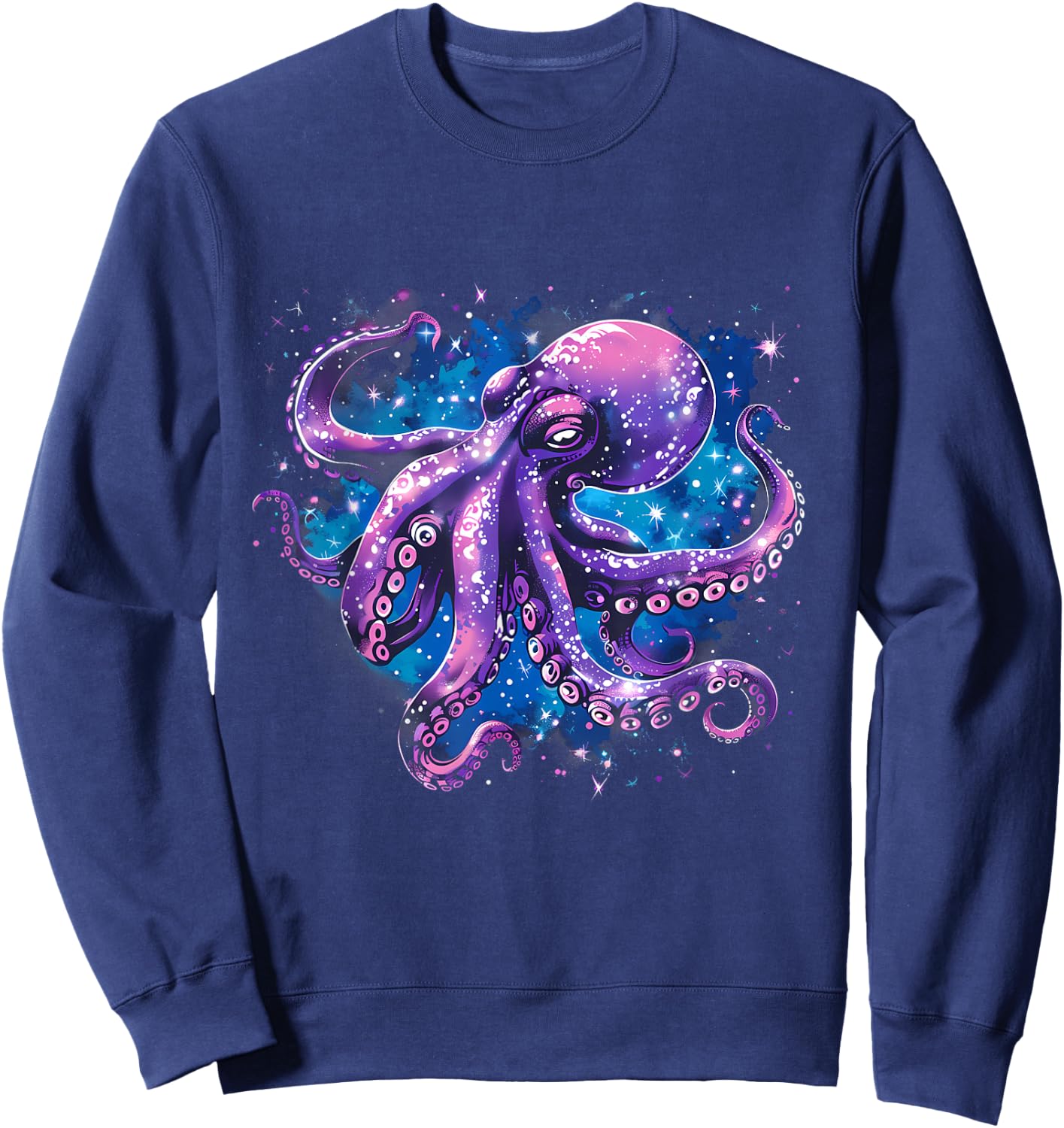Octopus Motif Sea Ocean Octopus Ocean Sea Animal Lover Sweatshirt - Sweatshirt | Navy