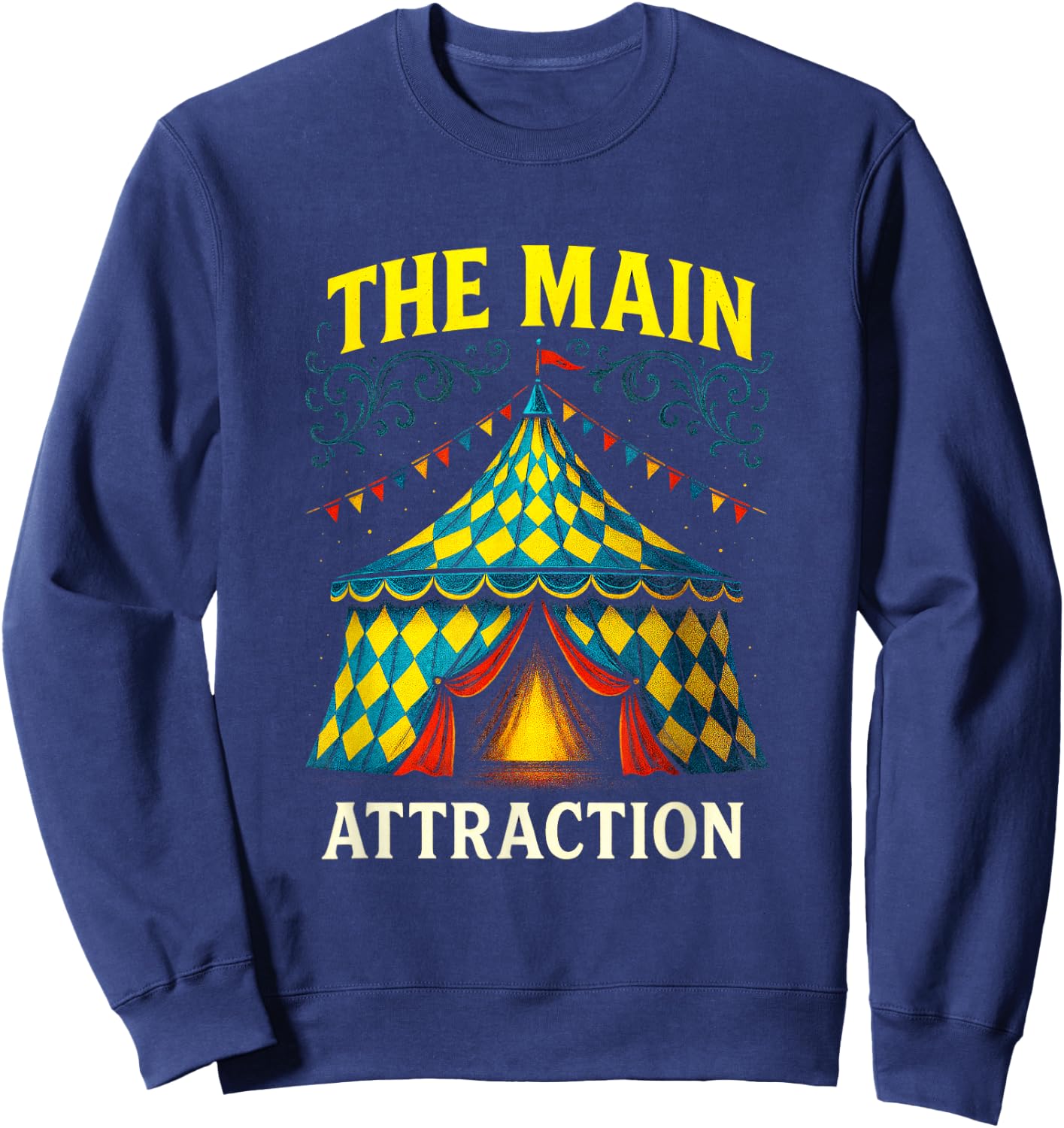 The Main Attraction - Circus Carnival Vintage Sweatshirt - Sweatshirt | Navy