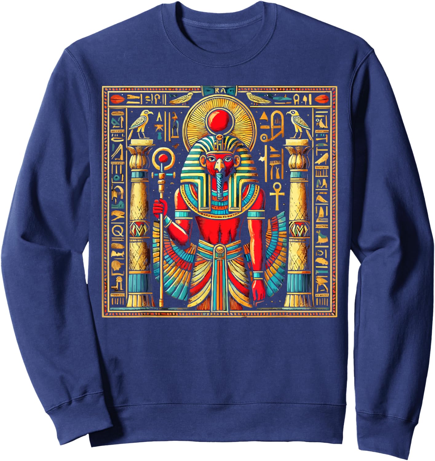 Thoth Egyptian God Egyptian Mythology Pyramid Ancient Egypt Sweatshirt - Sweatshirt | Navy