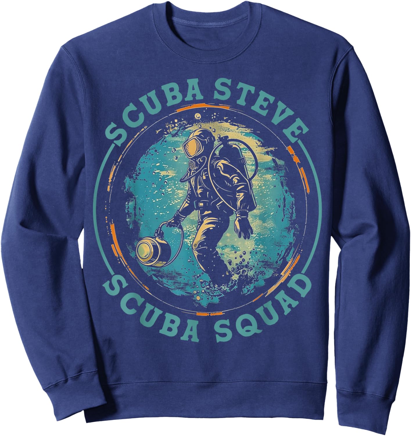 Scuba Squad Seal Steve Shirt Funny Scuba Diving Sweatshirt - Sweatshirt | Navy
